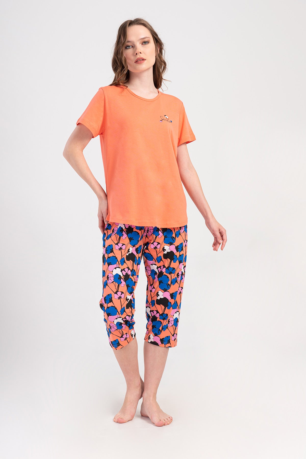Woman Supreme Big Size Saqa Capri Set