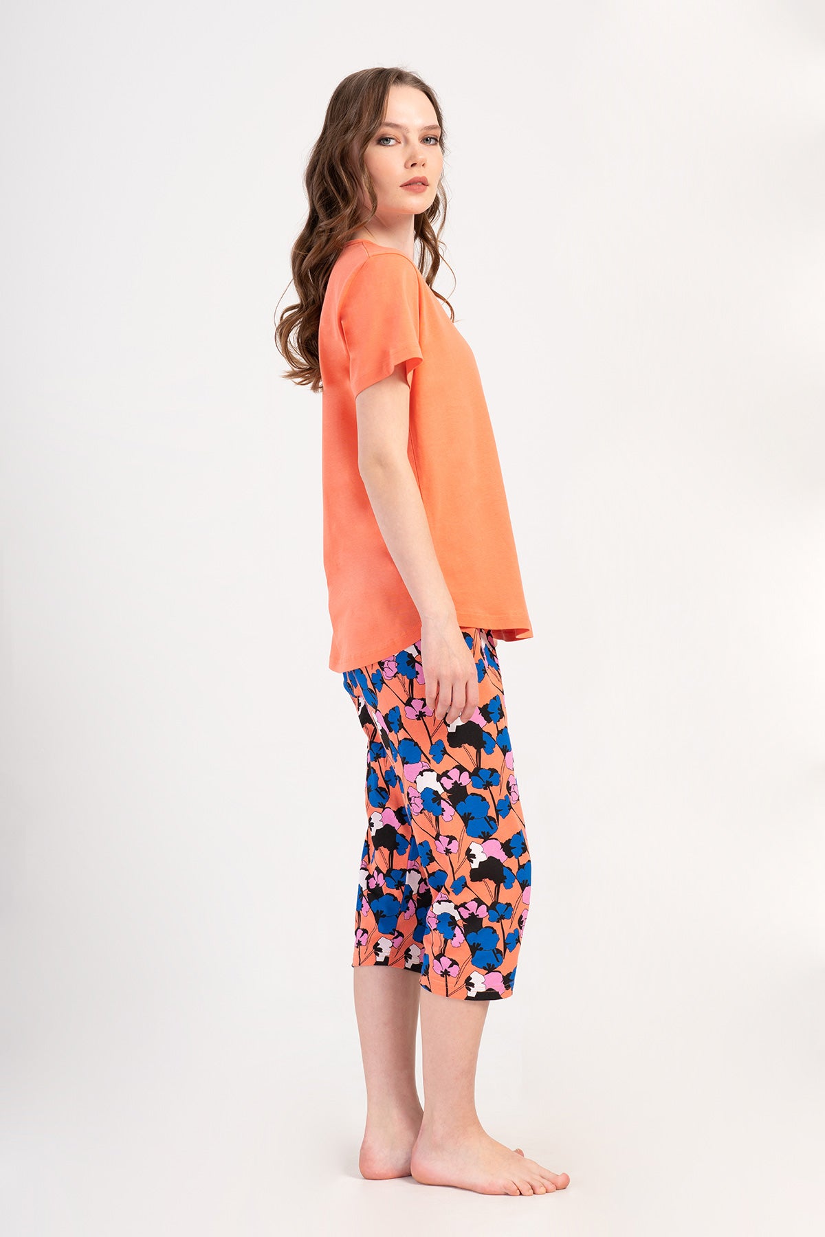 Woman Supreme Big Size Saqa Capri Set