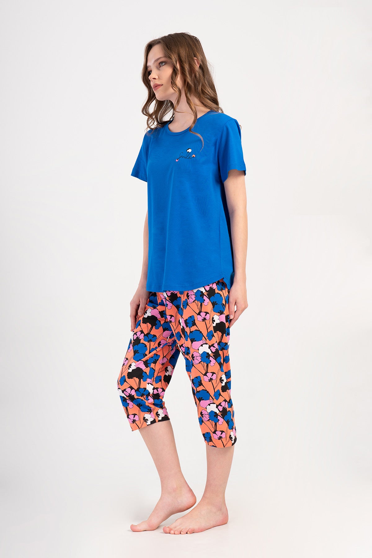 Woman Supreme Big Size Saqa Capri Set