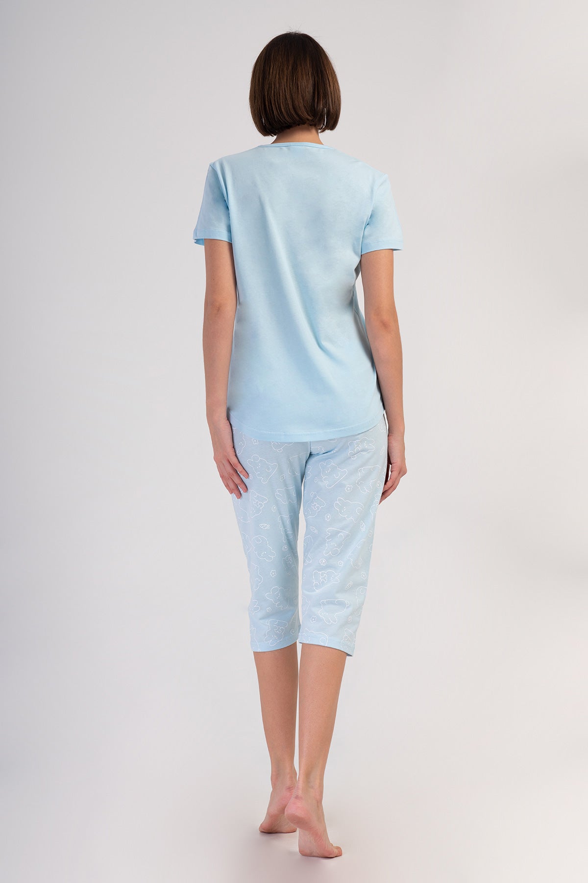 Woman Supreme Soft Blue Capri Set