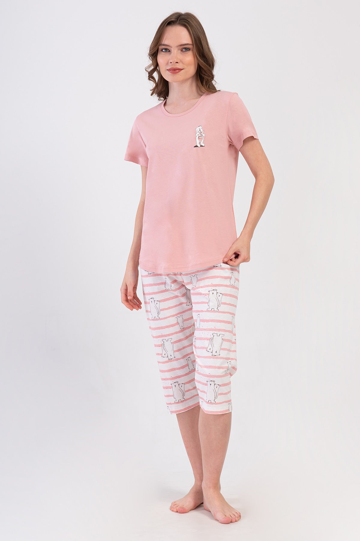 KADIN P.SUPREM O YAKA KISA KOL ETEGI OVAL KAPRI TAKIM