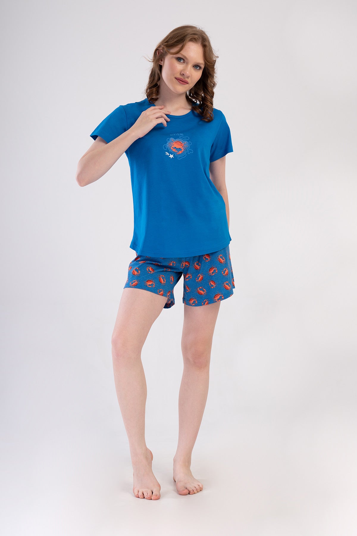 KADIN P.SUPREM O YAKA KISA KOL ETEGI OVAL SORT TAKIM