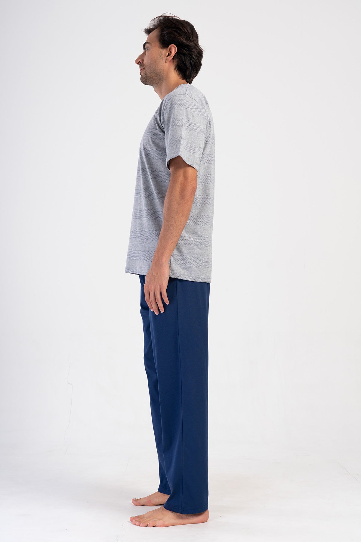 CEPLI ERKEK P.SUPREM XXL O YAKA KISA KOL PIJAMA TAKIM