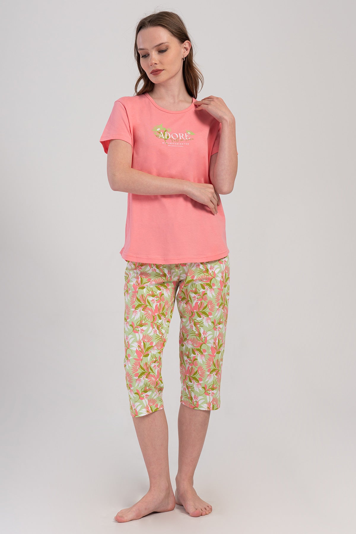 Woman Supreme Lase Capri Set