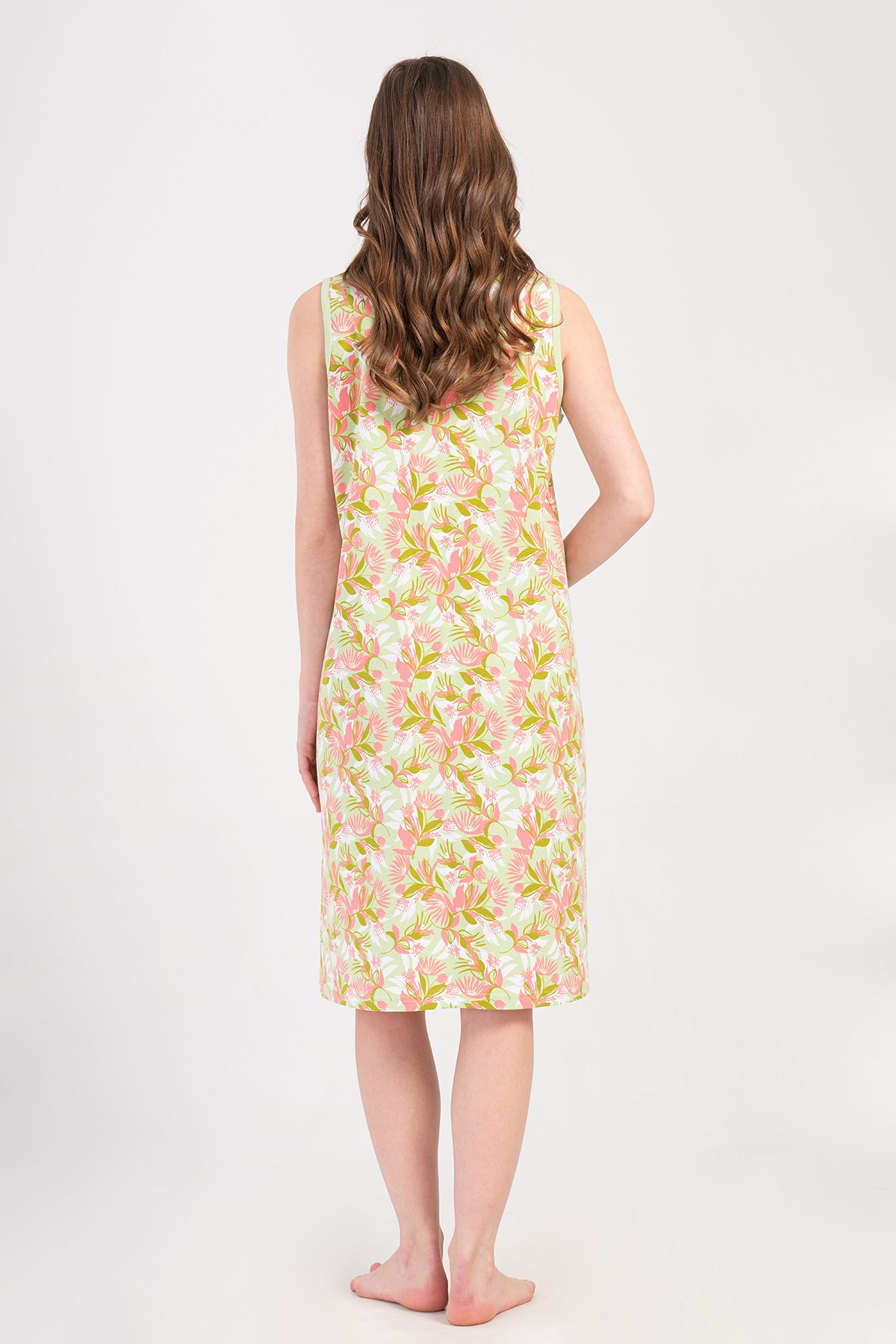 Woman Supreme Lase Sleeveless Home Dress
