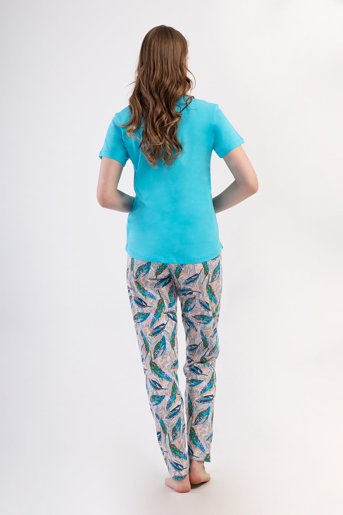 KADIN P.SUPREM O YAKA KISA KOL ETEGI OVAL PIJAMA TAKIM