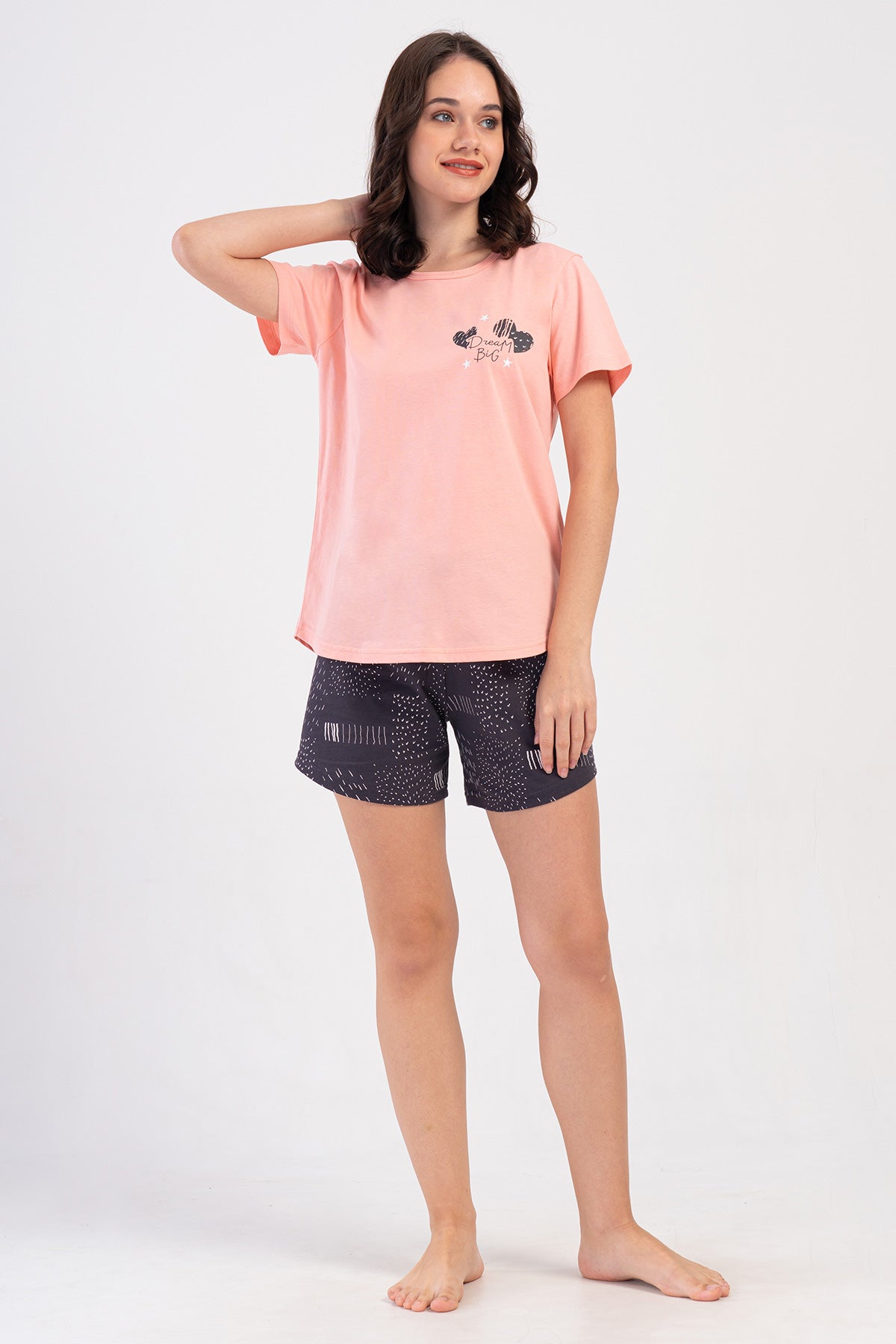 KADIN P.SUPREM XXL O YAKA KISA KOL ETEGI OVAL SORT TAKIM