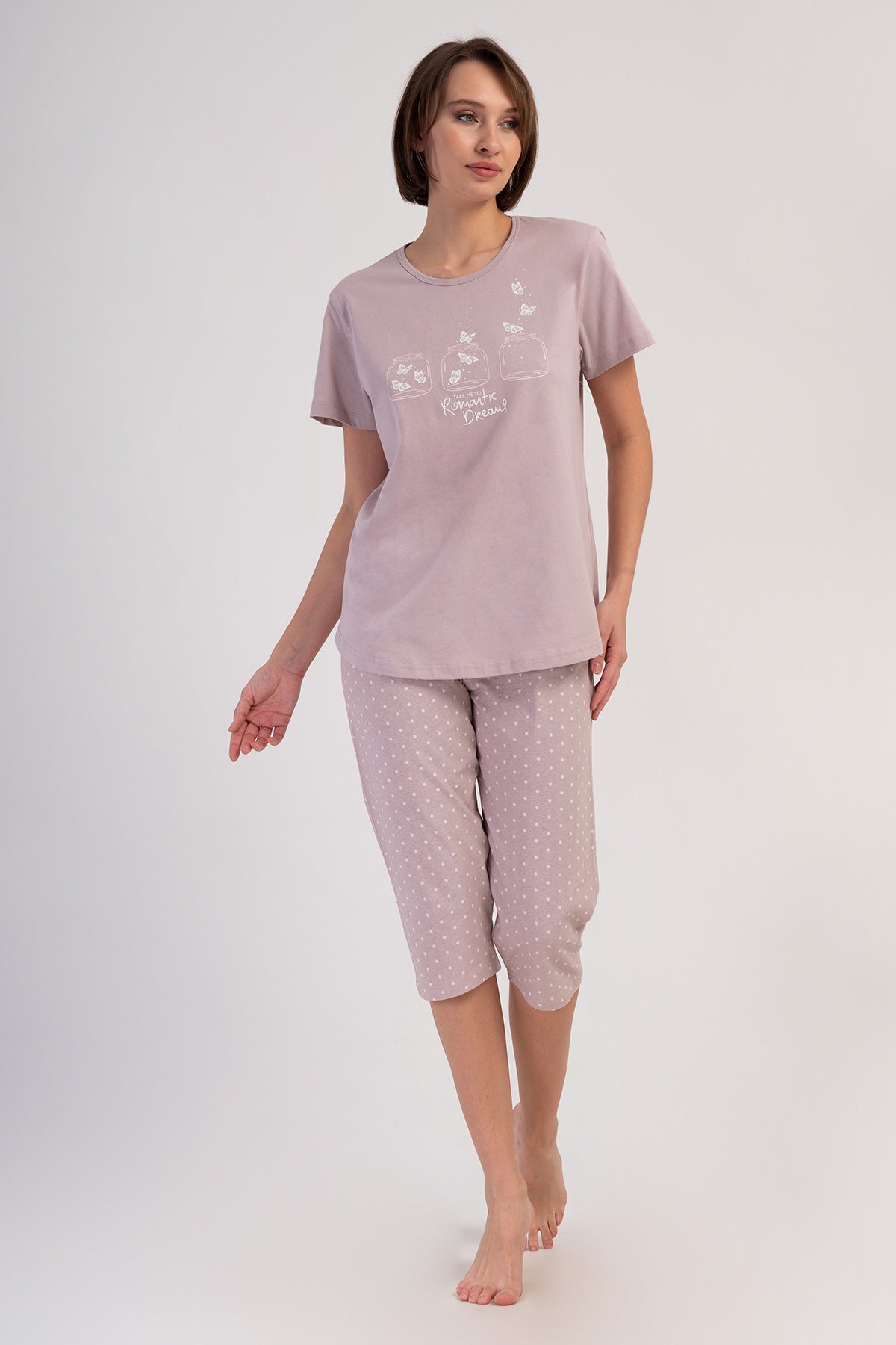 Woman Supreme Big Size Browni Capri Set