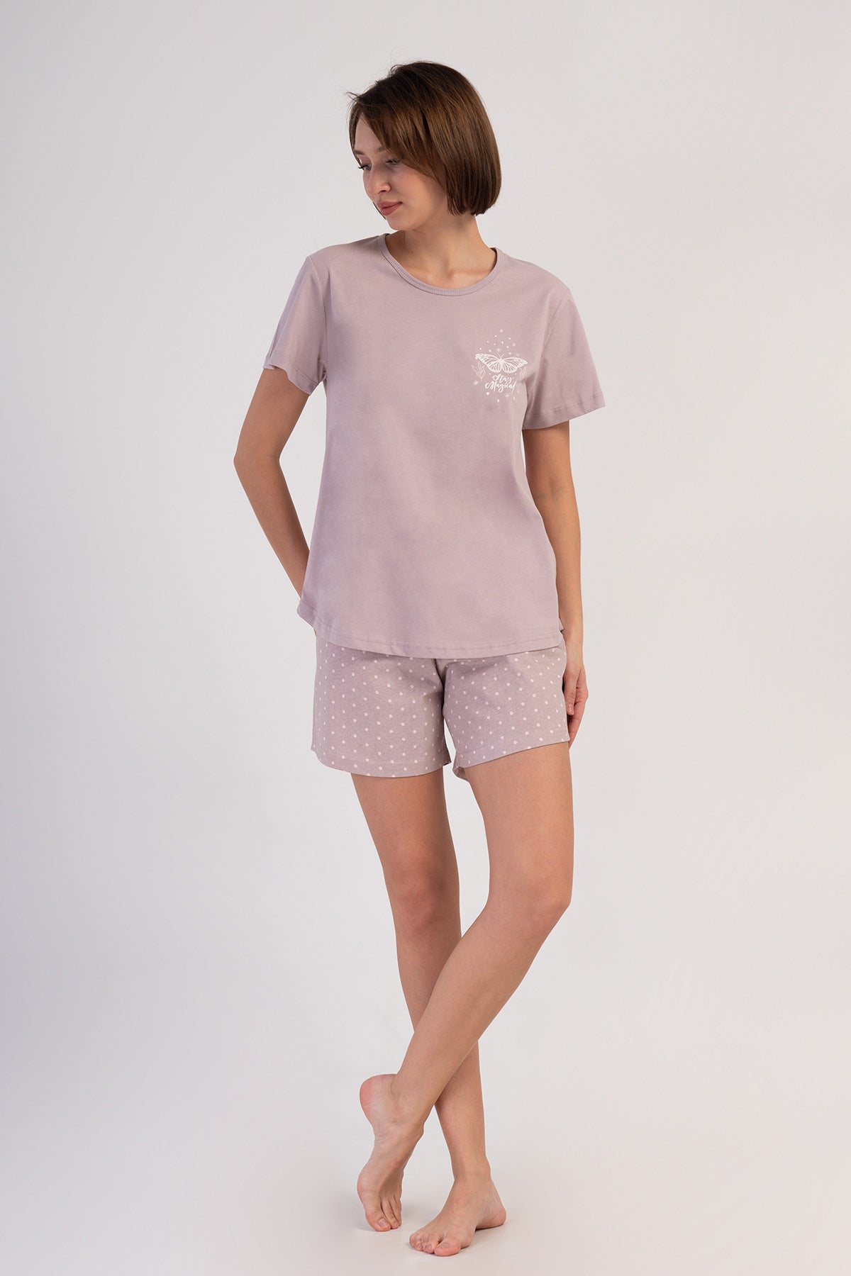 Woman Supreme Big Size Browni Short Set
