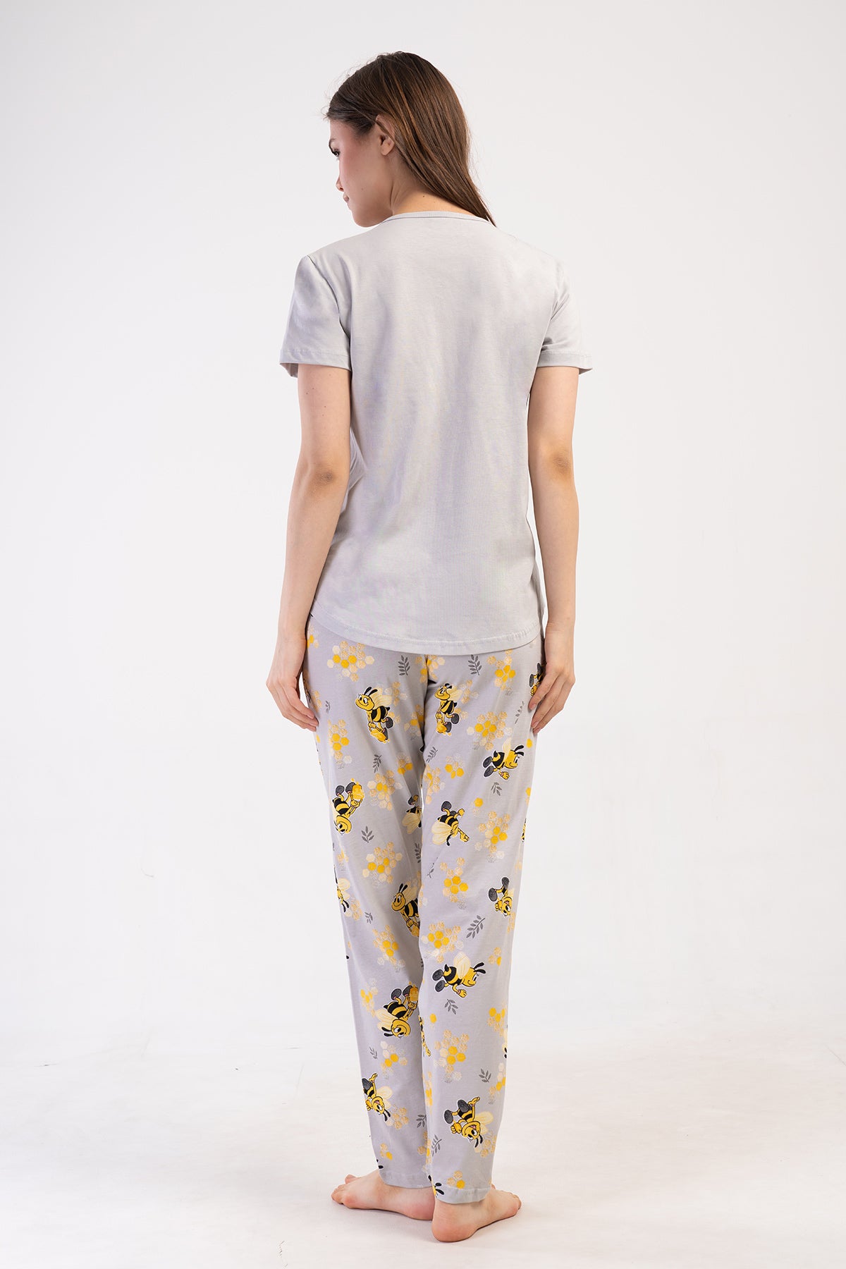 KADIN P.SUPREM O YAKA KISA KOL ETEGI OVAL PIJAMA TAKIM