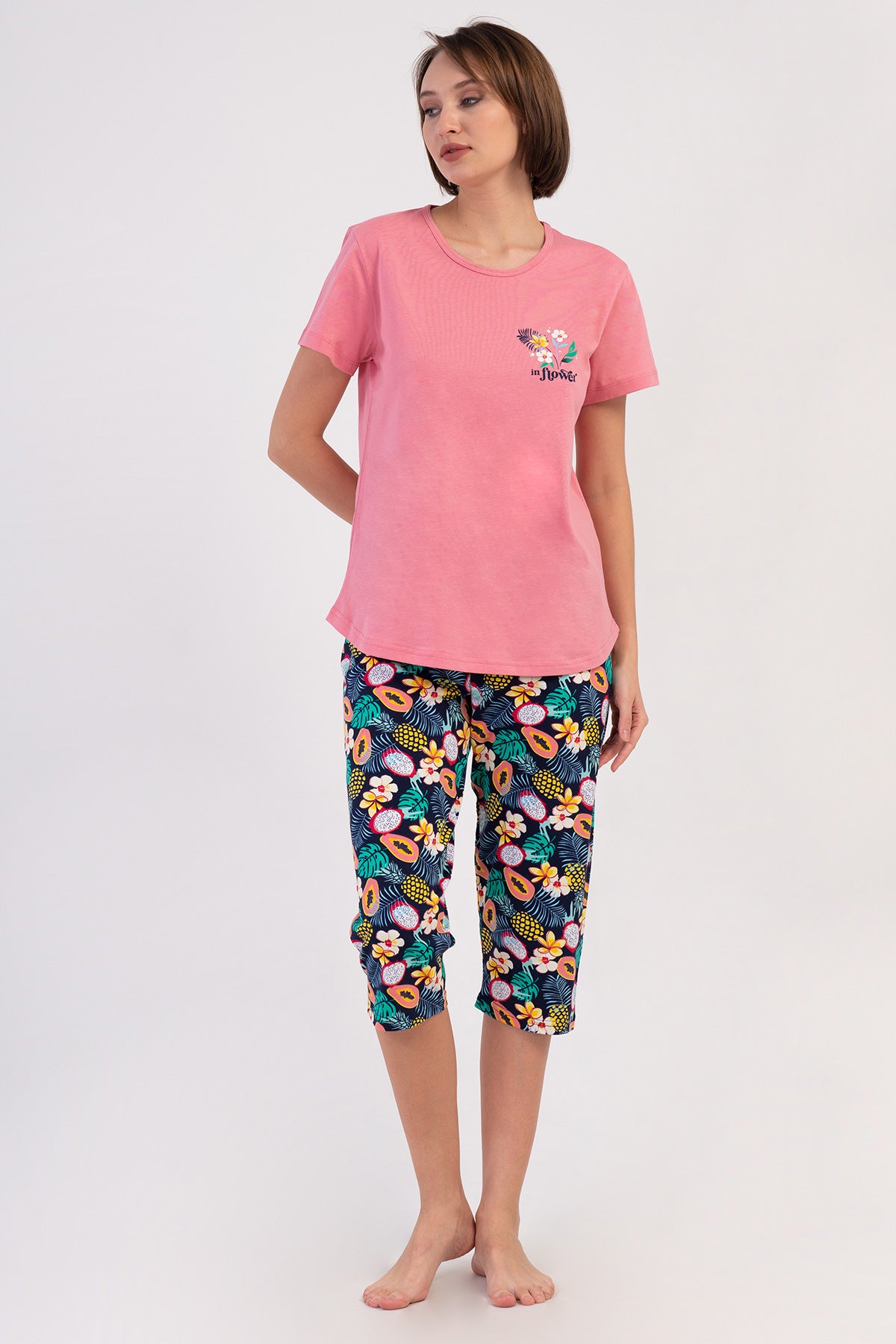 Woman Supreme Big Size Sola Capri Set
