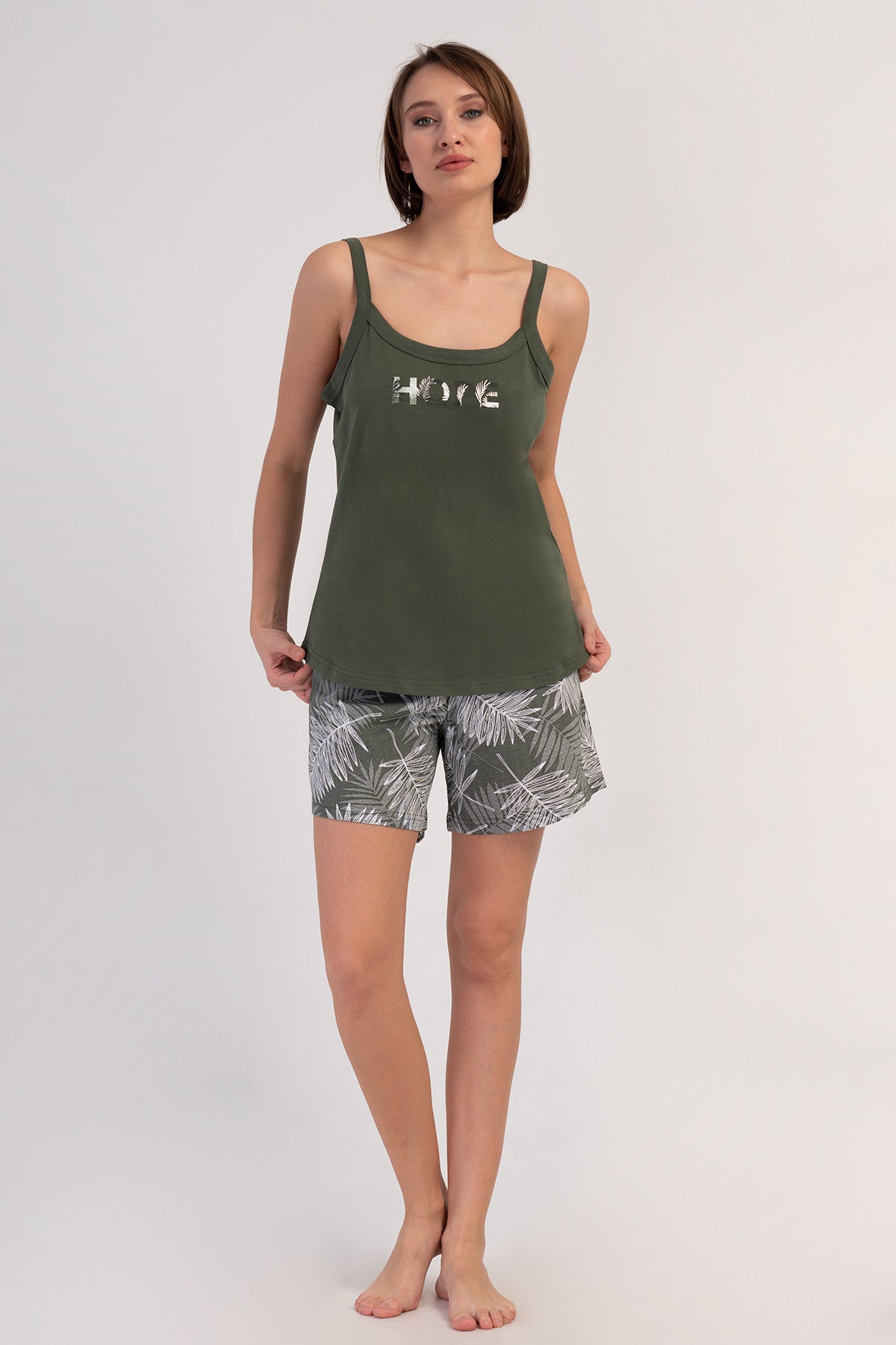 Woman Supreme Big Size Cena Thin Strap Short Set