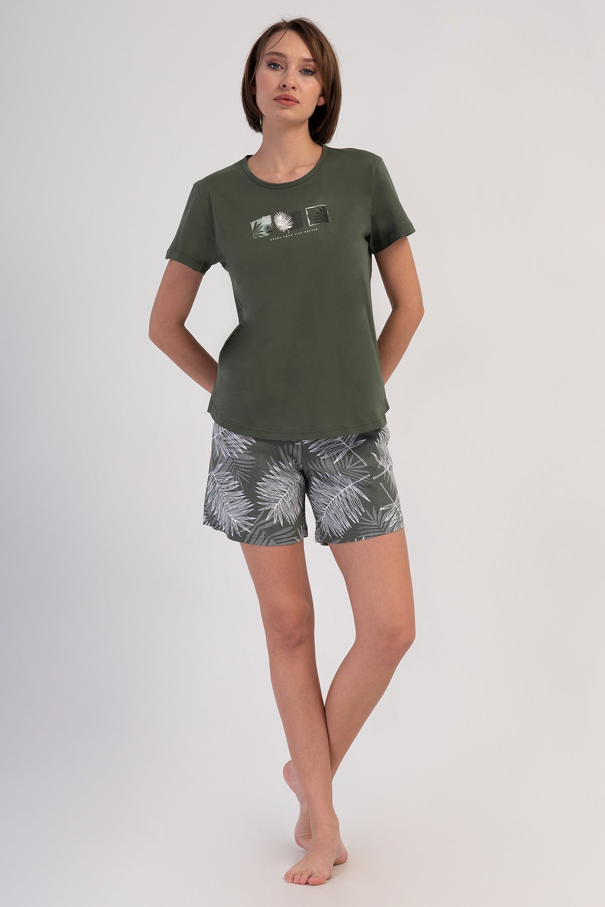 KADIN P.SUPREM O YAKA KISA KOL ETEGI OVAL SORT TAKIM