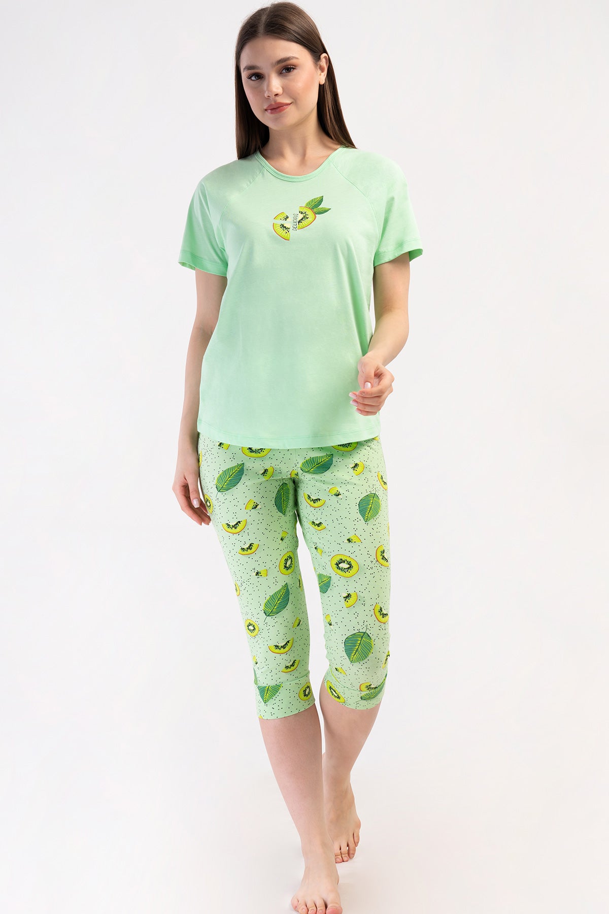 Woman Lycra Supreme Fruit Capri Set