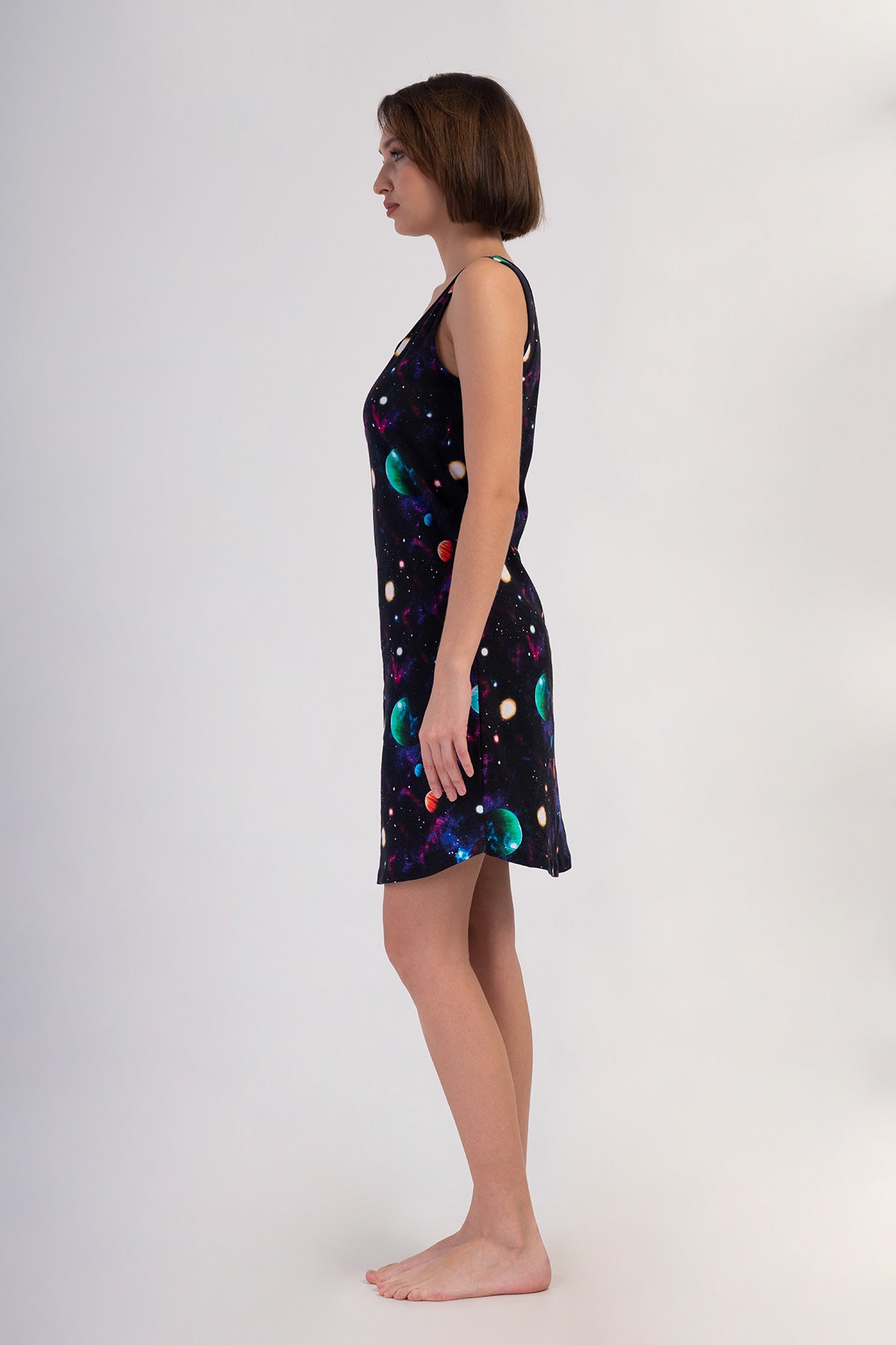 KADIN LYC SUPREM O YAKA GENIS ASKILI ETEGI OVAL TUNIK