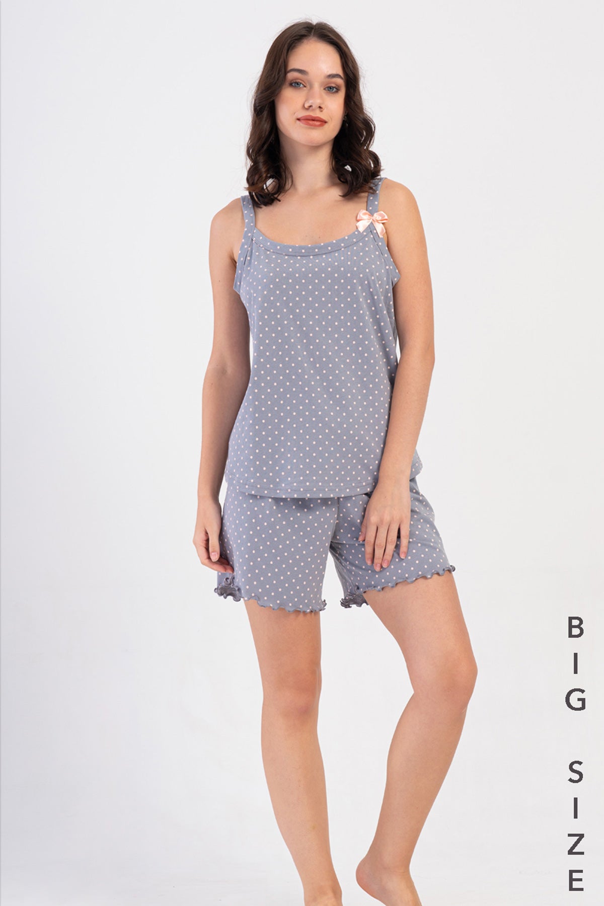 Woman Supreme Big Size Becosa Thin Strap Short Set