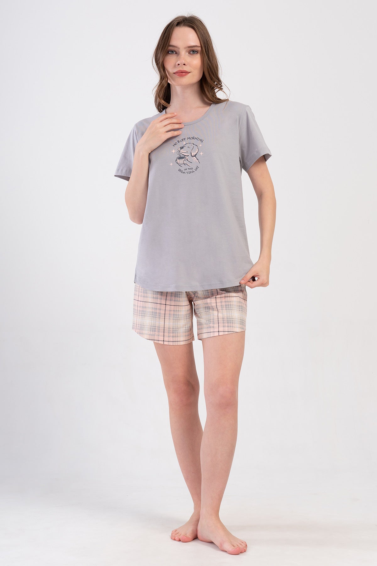 KADIN P.SUPREM O YAKA KISA KOL ETEGI OVAL SORT TAKIM