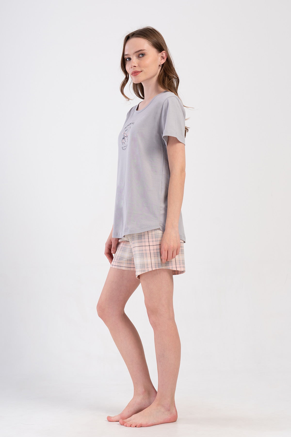 KADIN P.SUPREM O YAKA KISA KOL ETEGI OVAL SORT TAKIM