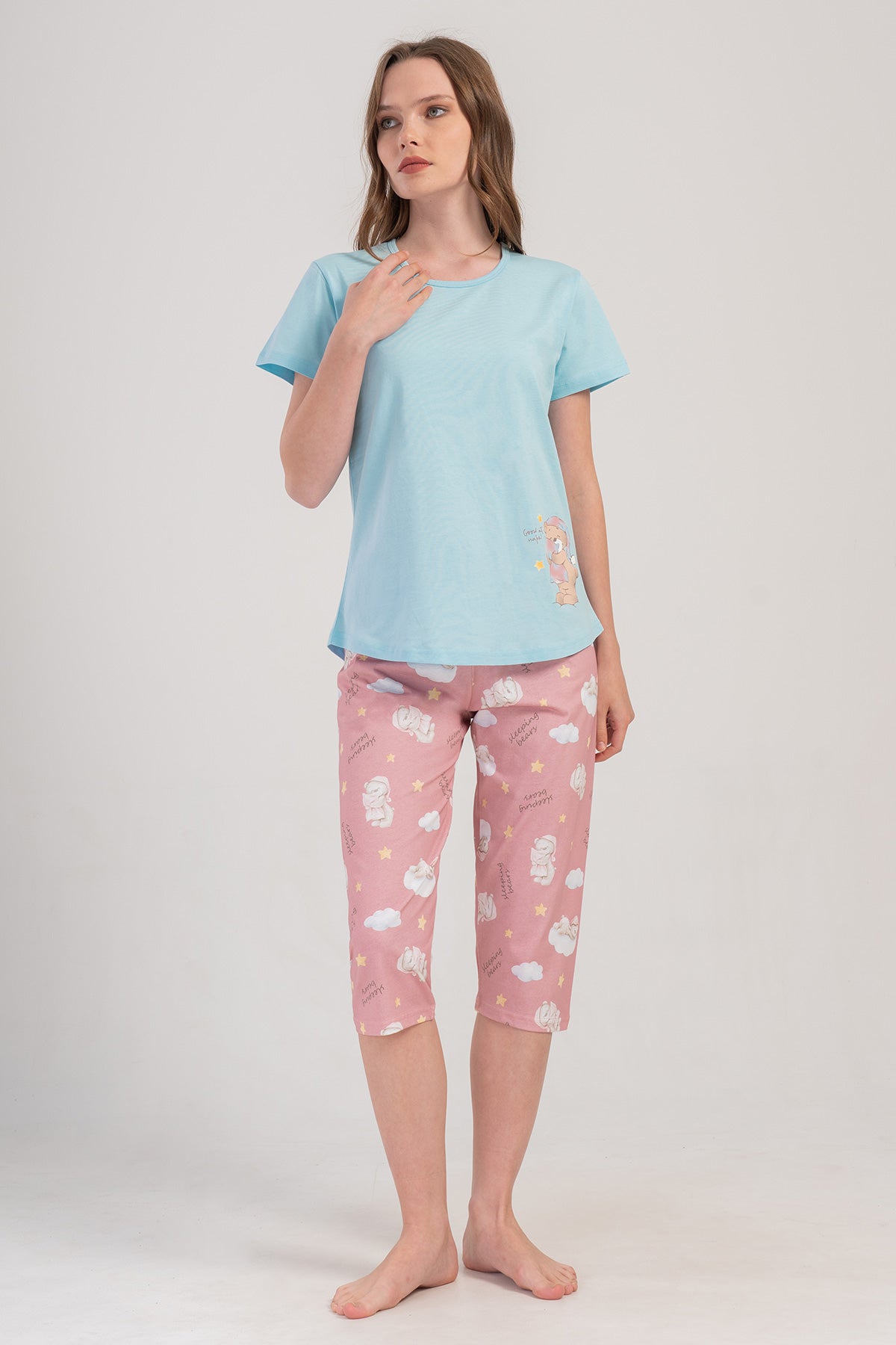Woman Supreme Melon Capri Set
