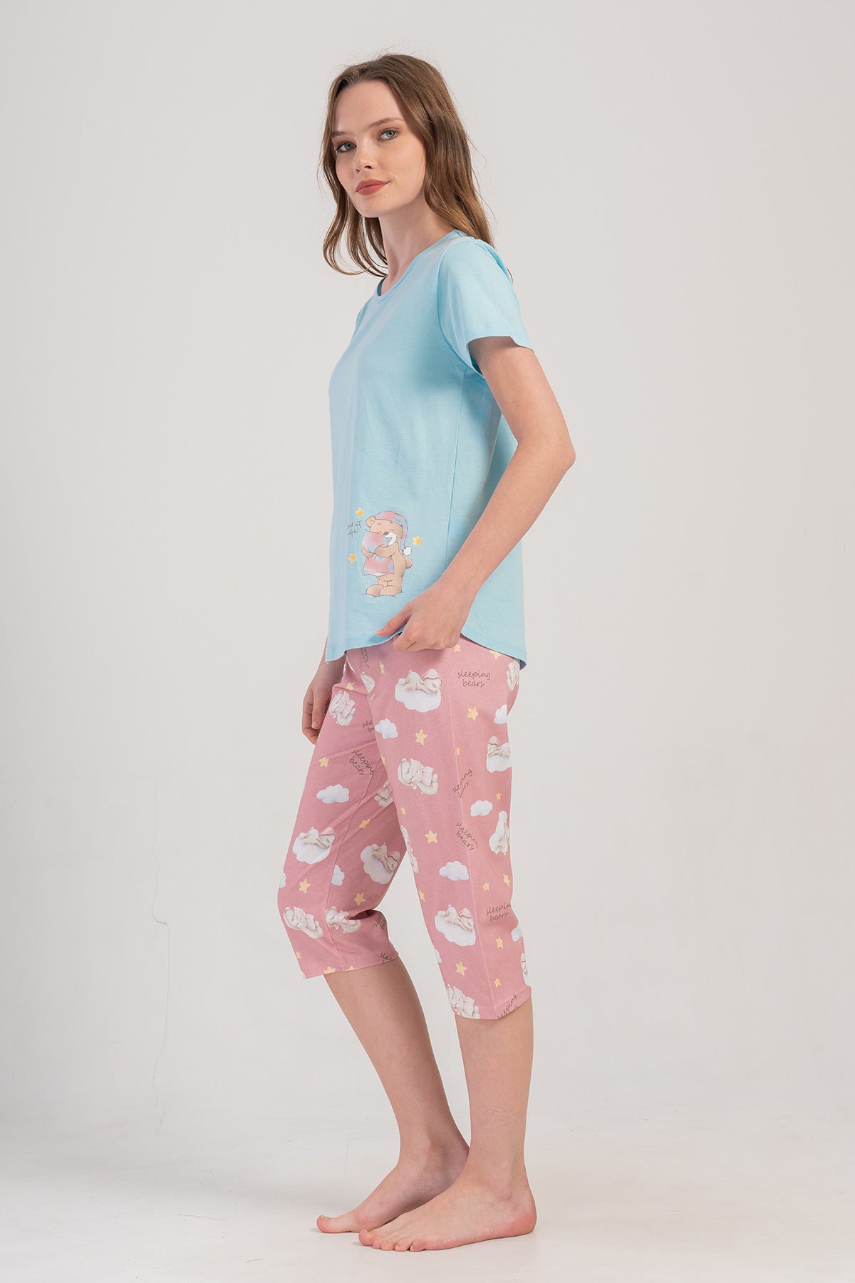 Woman Supreme Melon Capri Set