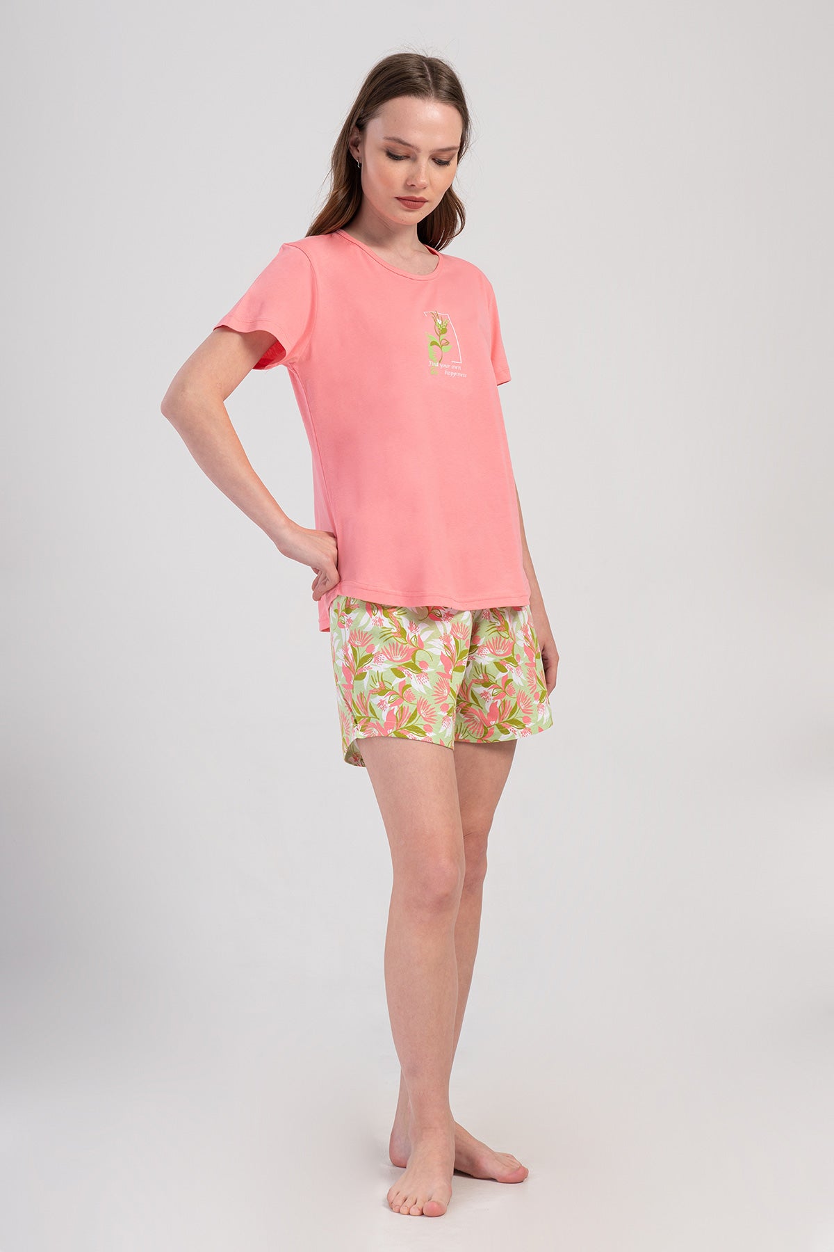 Woman Supreme Lase Short Sleeve Short Set