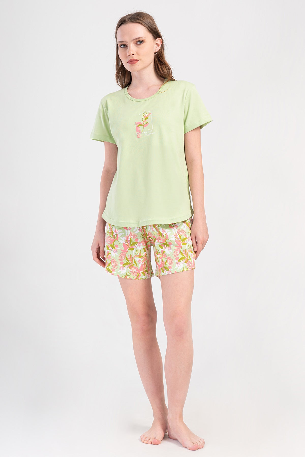 Woman Supreme Lase Short Sleeve Short Set