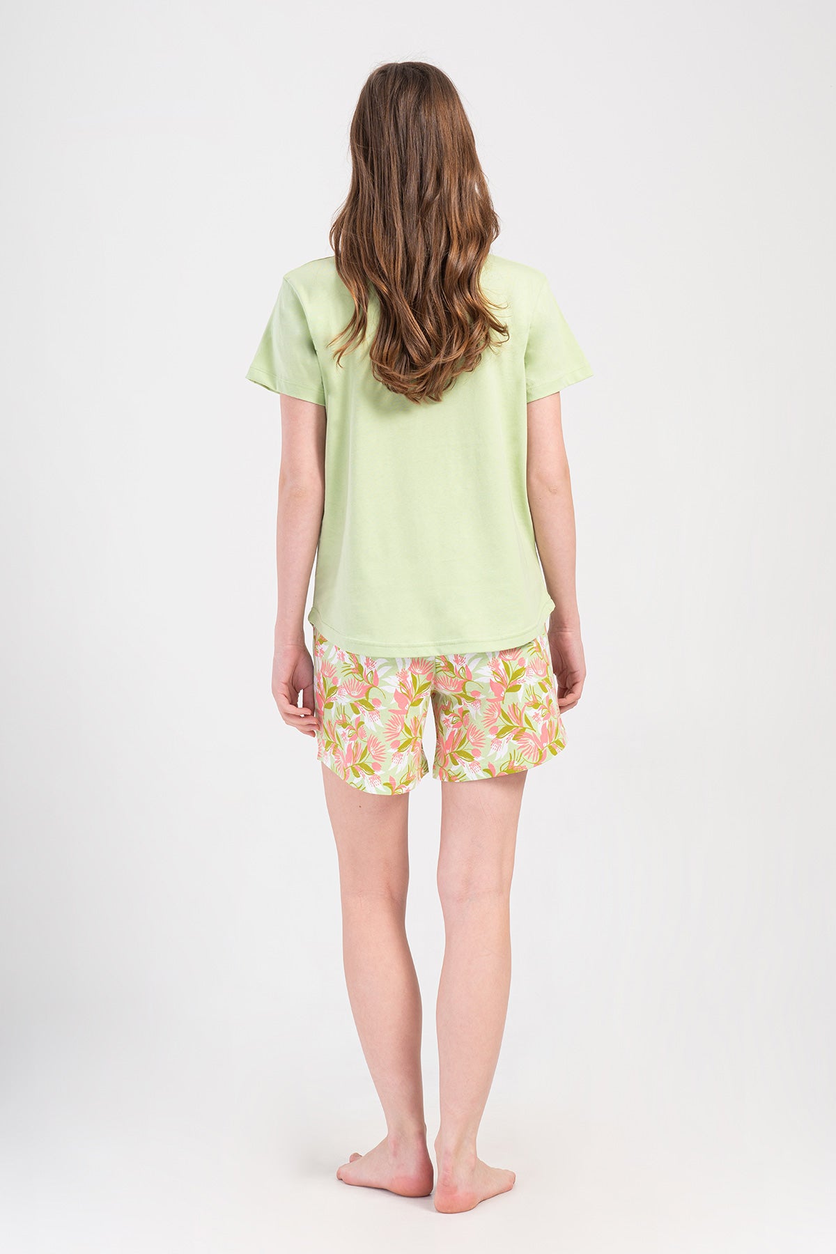 Woman Supreme Lase Short Sleeve Short Set