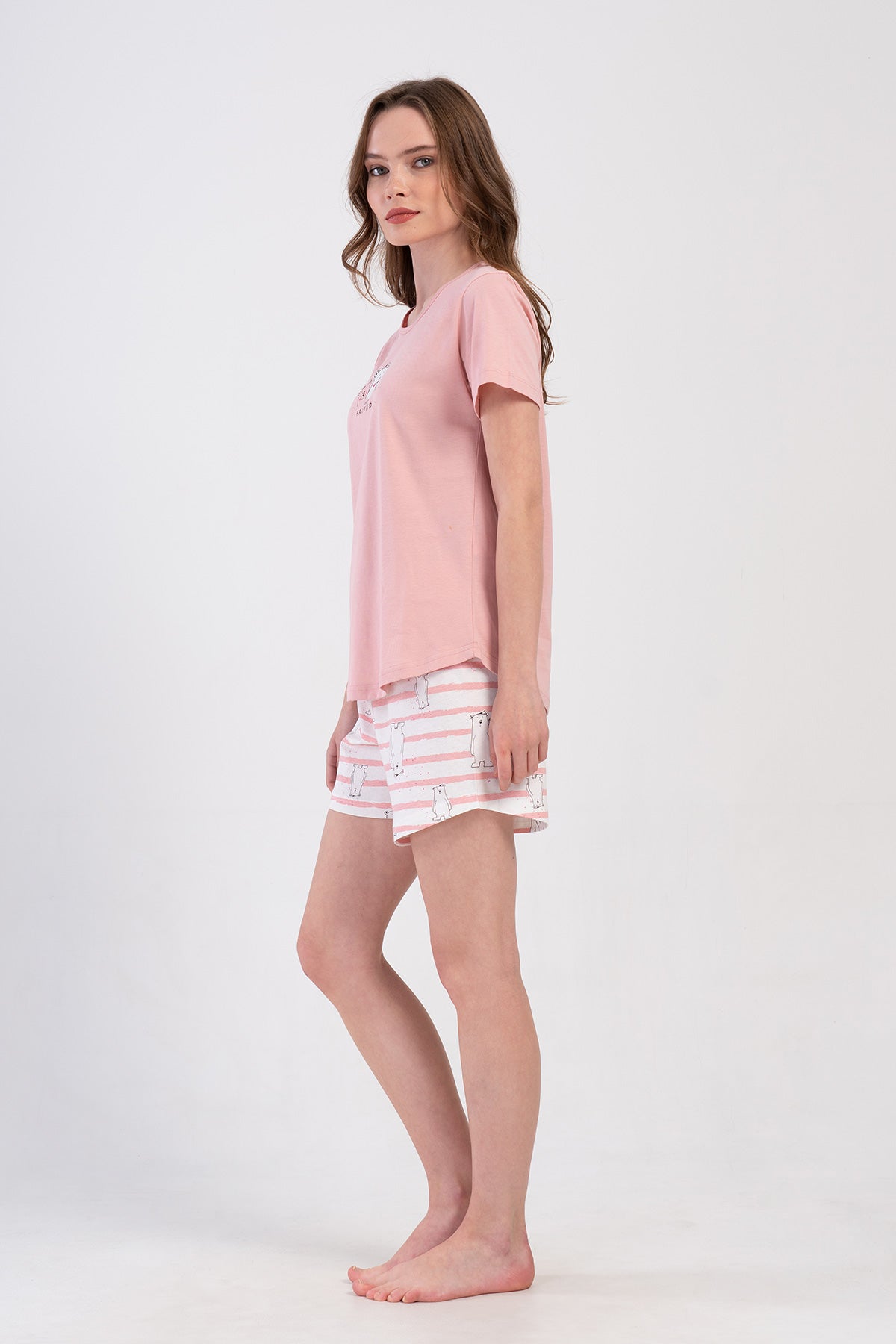 KADIN P.SUPREM O YAKA KISA KOL ETEGI OVAL SORT TAKIM