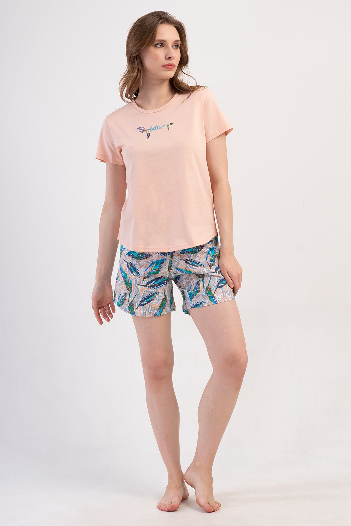 KADIN P.SUPREM O YAKA KISA KOL ETEGI OVAL SORT TAKIM