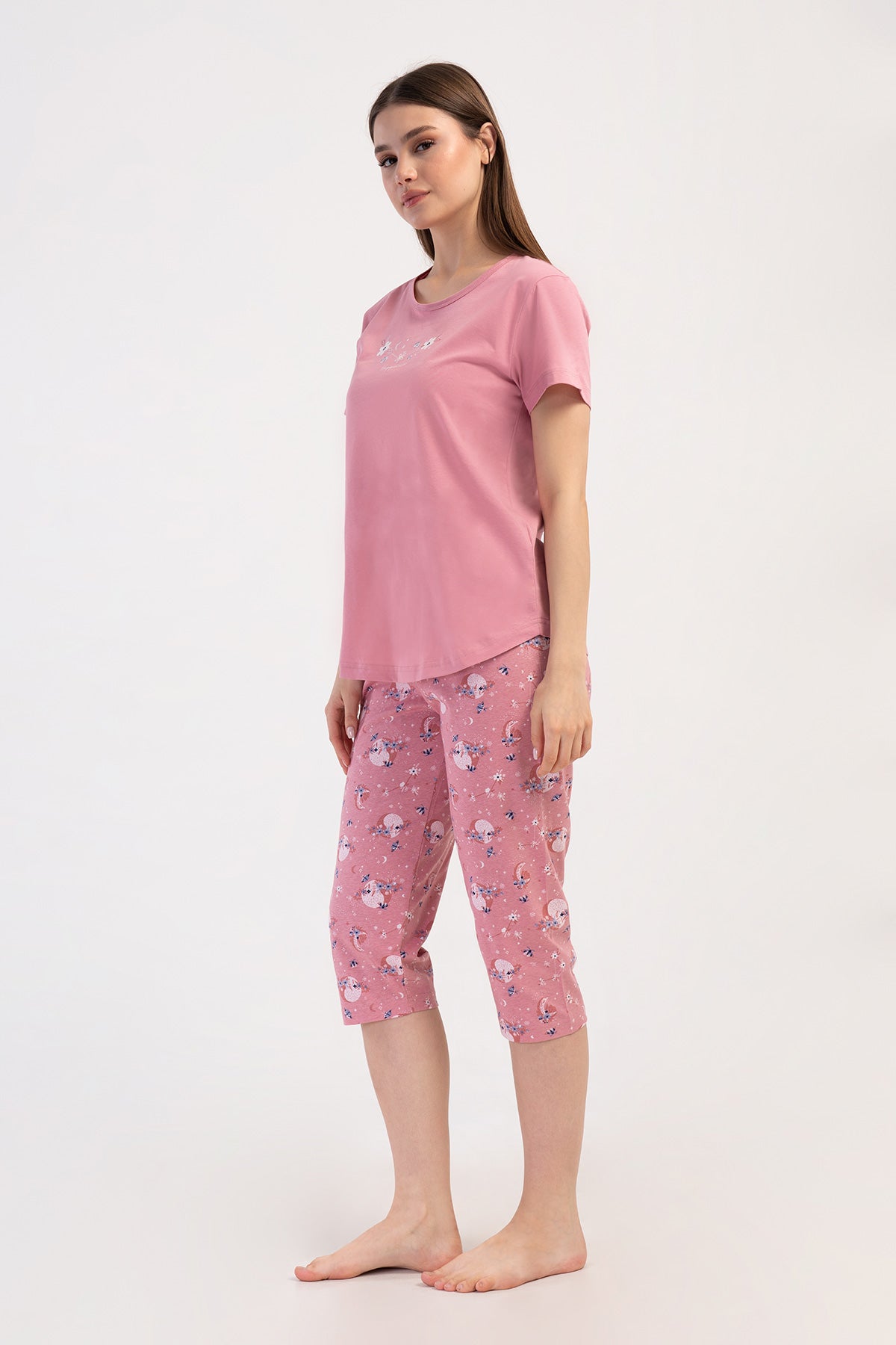 Woman Supreme Hesna Short Sleeve Capri Set