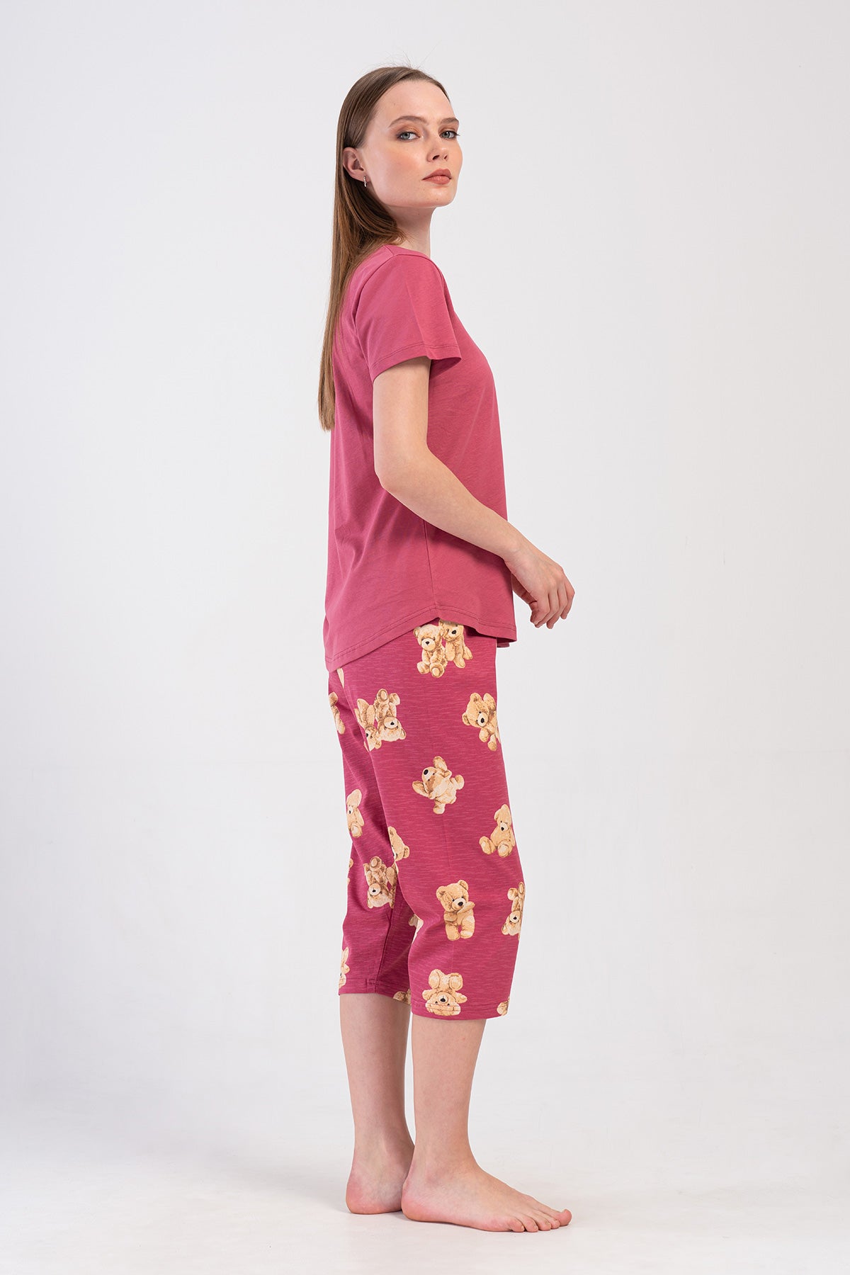 KADIN P.SUPREM O YAKA KISA KOL ETEGI OVAL KAPRI TAKIM