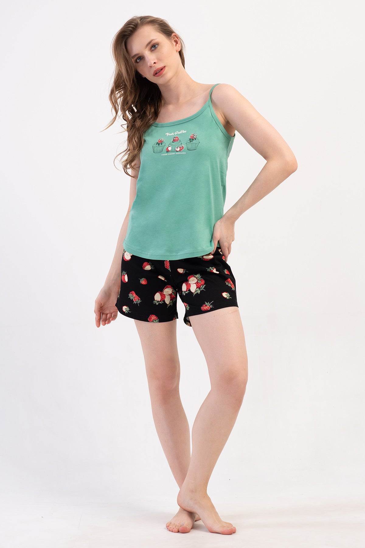 Woman Supreme Zeva Thin Strap Short Set