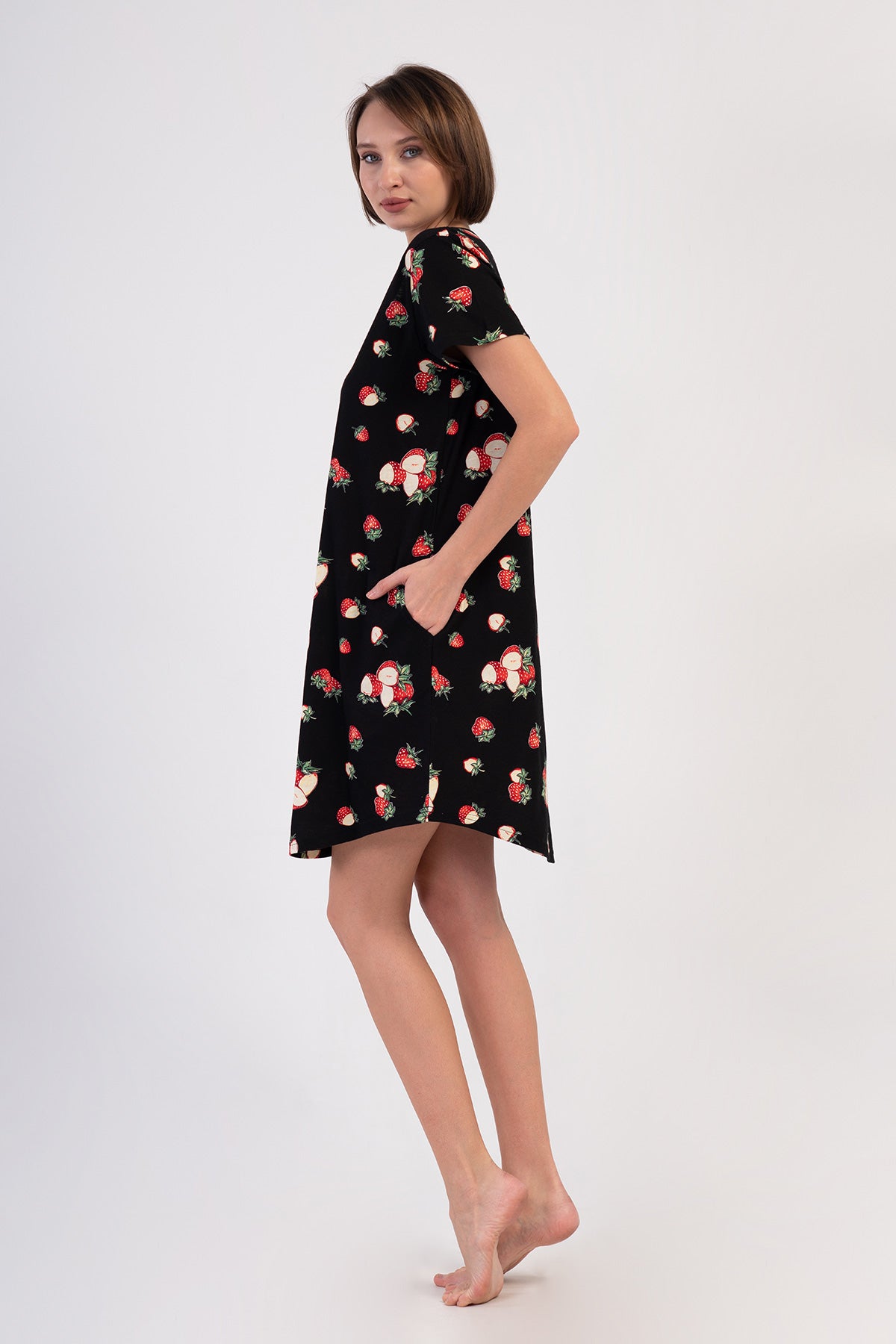 KADIN P.SUPREM BATTAL XXL O YAKA KISA KOL ETEGI OVAL CEPLI TUNIK