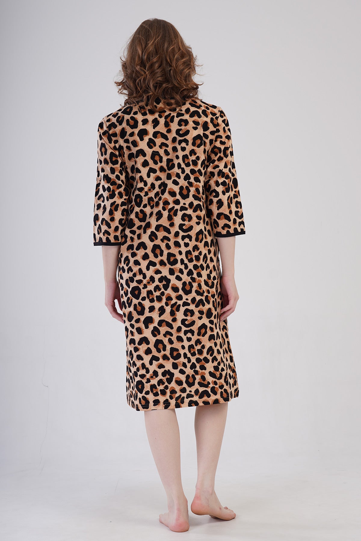 Woman Supreme Big Size Leopard Home Dress