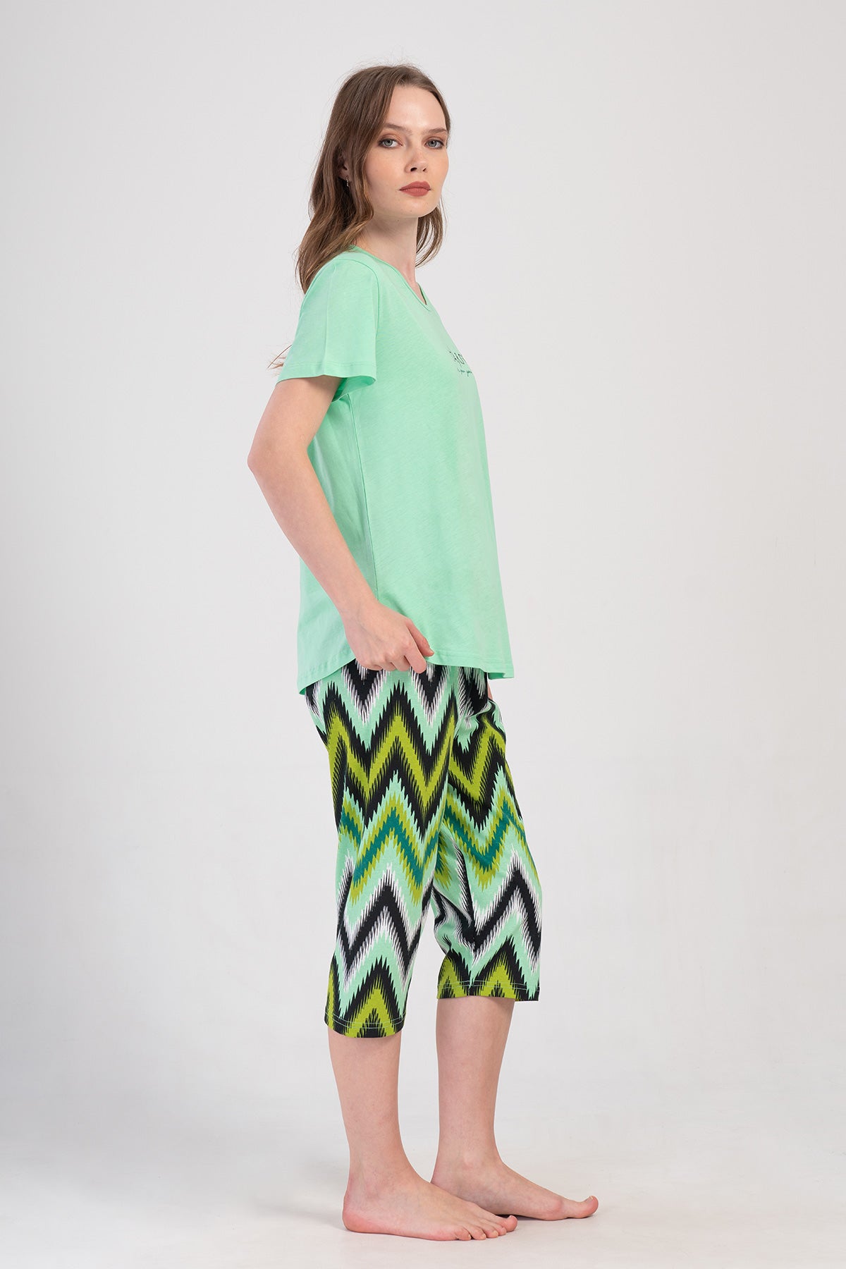 Woman Supreme Big Size Dima Capri Set