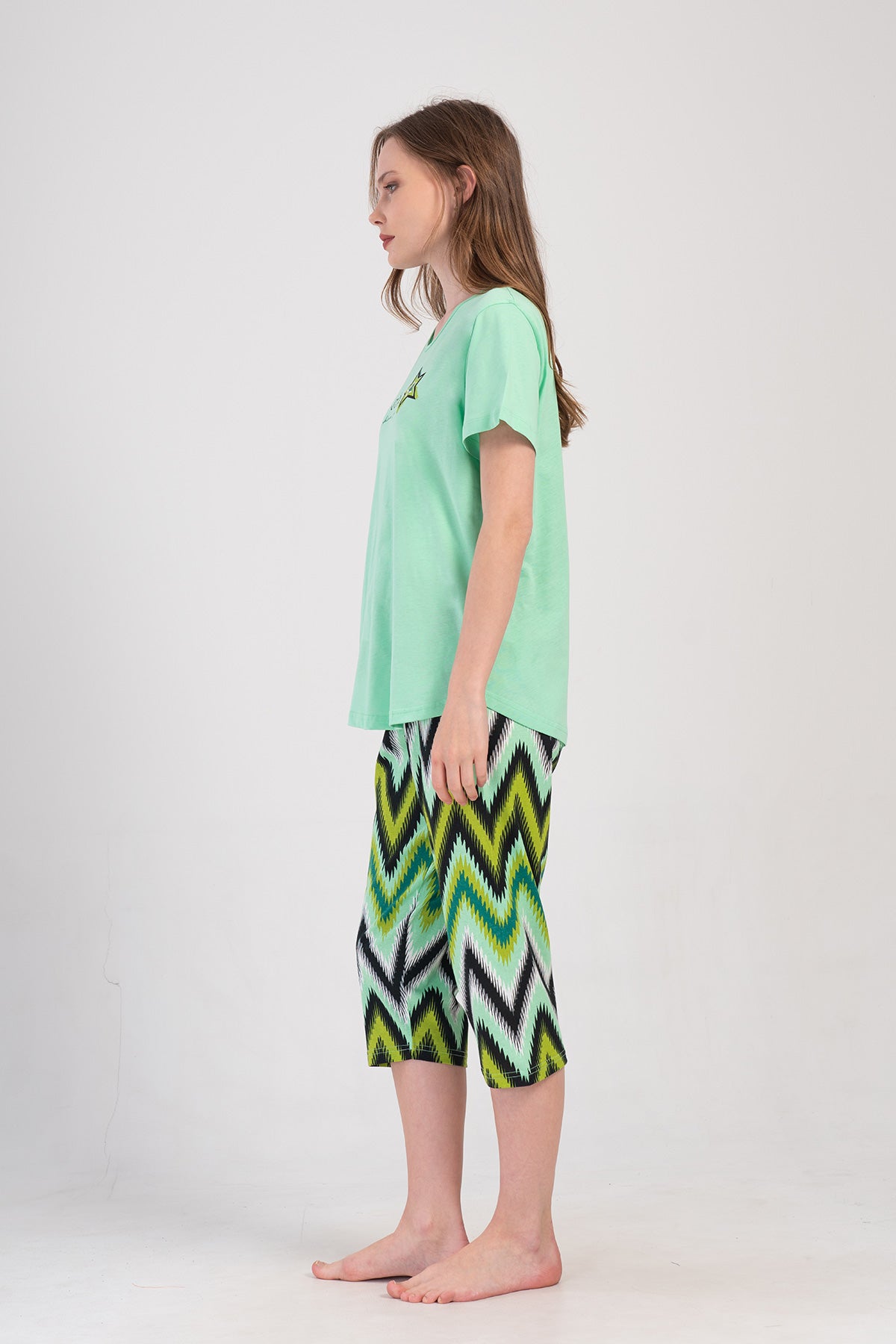 Woman Supreme Big Size Dima Capri Set