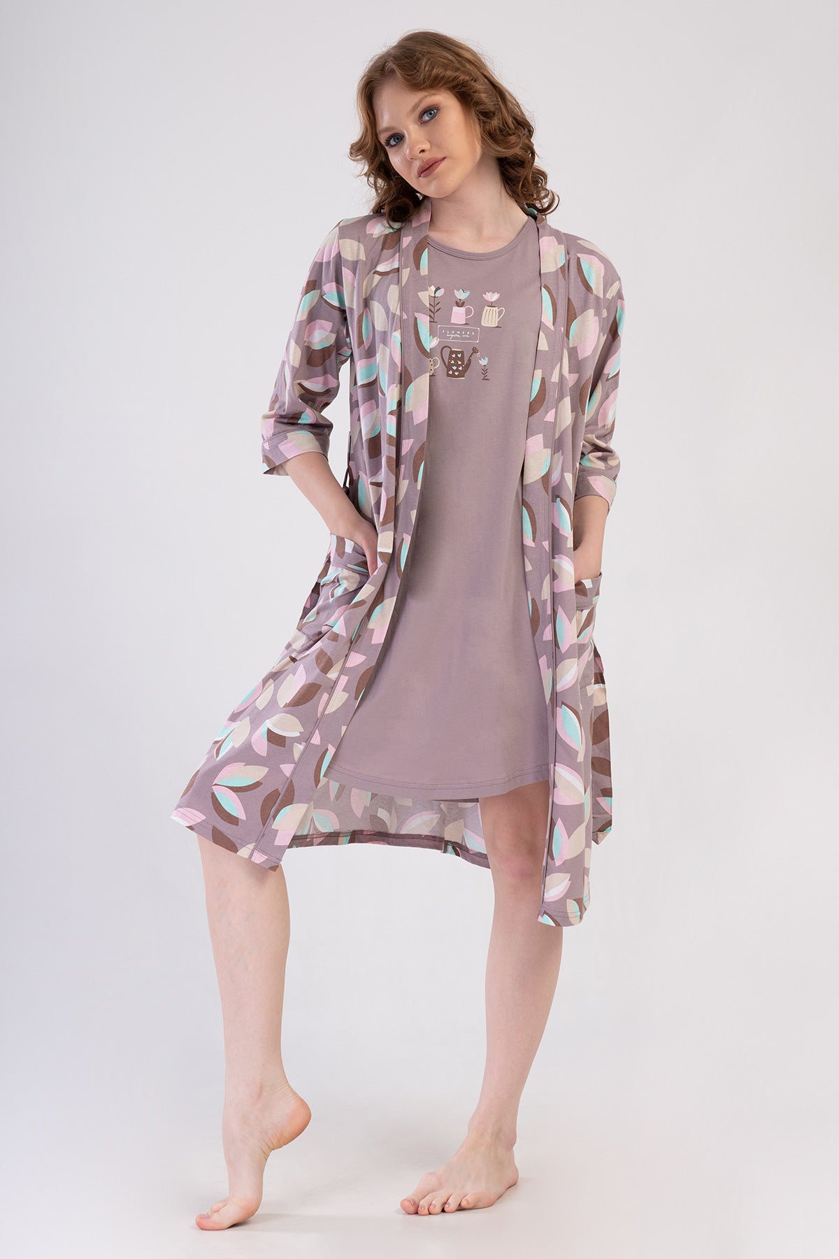 KADIN P.SUPREM KISA KOL TUNIK+ 3/4KOL SABAHLIK TAKIM