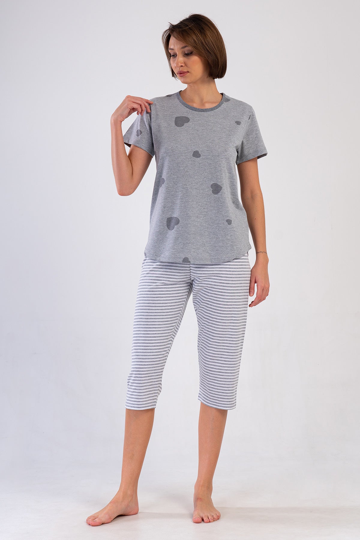 Woman Supreme Big Size Tora Capri Set