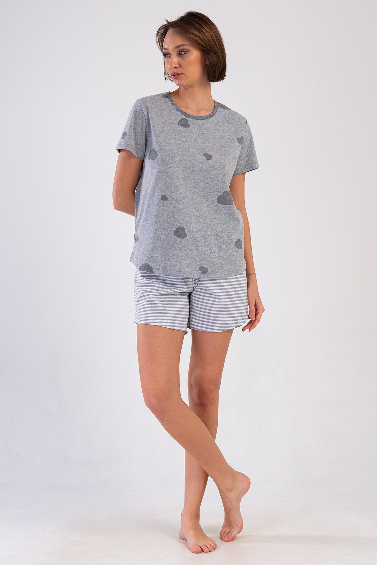 KADIN P.SUPREM XXL O YAKA KISA KOL ETEGI OVAL SORT TAKIM