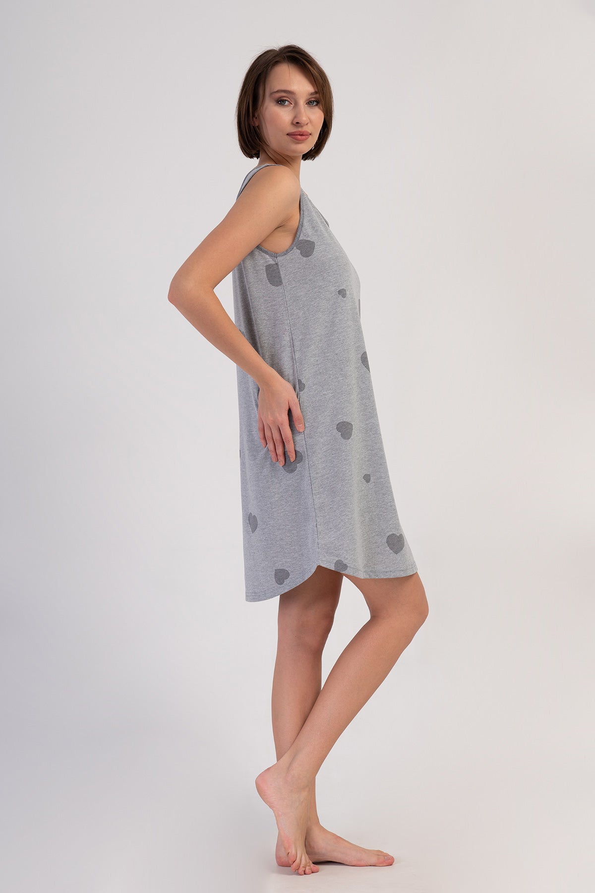 KADIN P.SUPREM O YAKA GENIS ASKILI ETEGI OVAL TUNIK