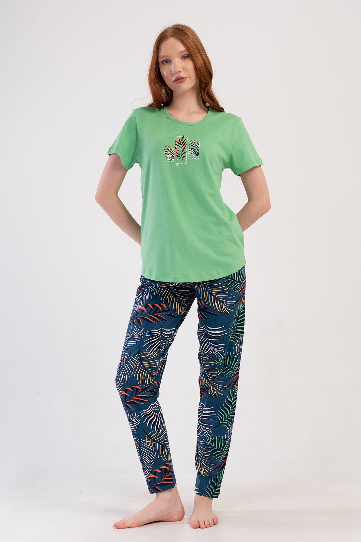 KADIN P.SUPREM XXL O YAKA KISA KOL ETEGI OVAL PIJAMA TAKIM