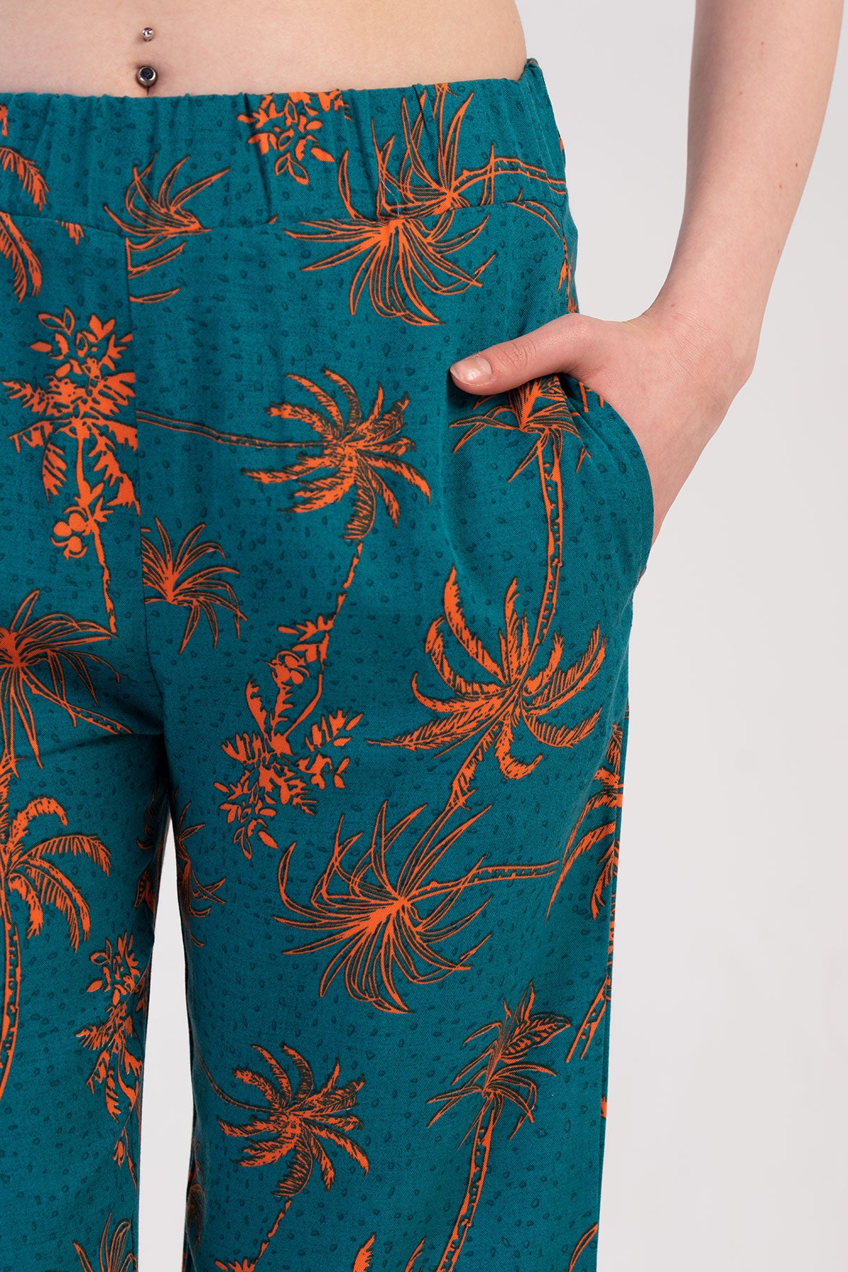 KADIN VISCON CEPLI TEK ALT PIJAMA