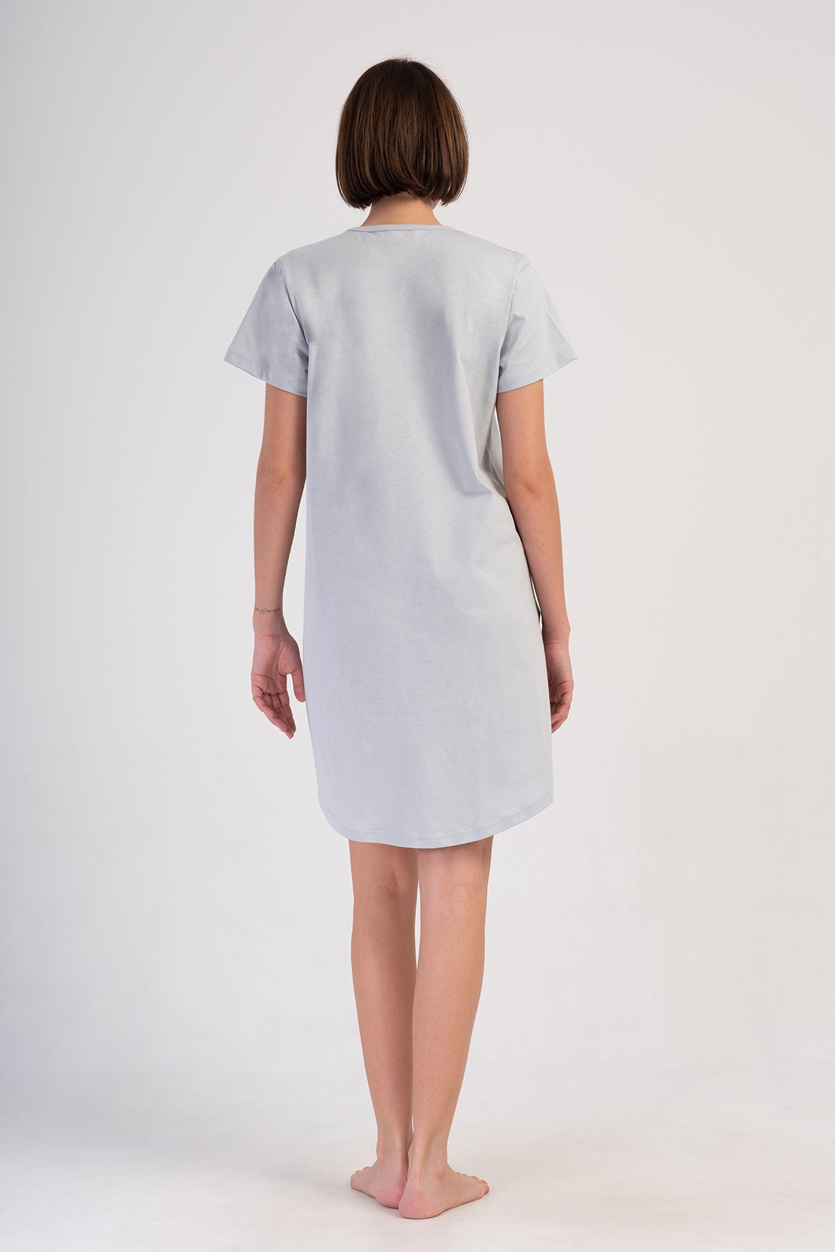 KADIN P.SUPREM XXL O YAKA KISA KOL ETEGI OVAL CEPLI TUNIK