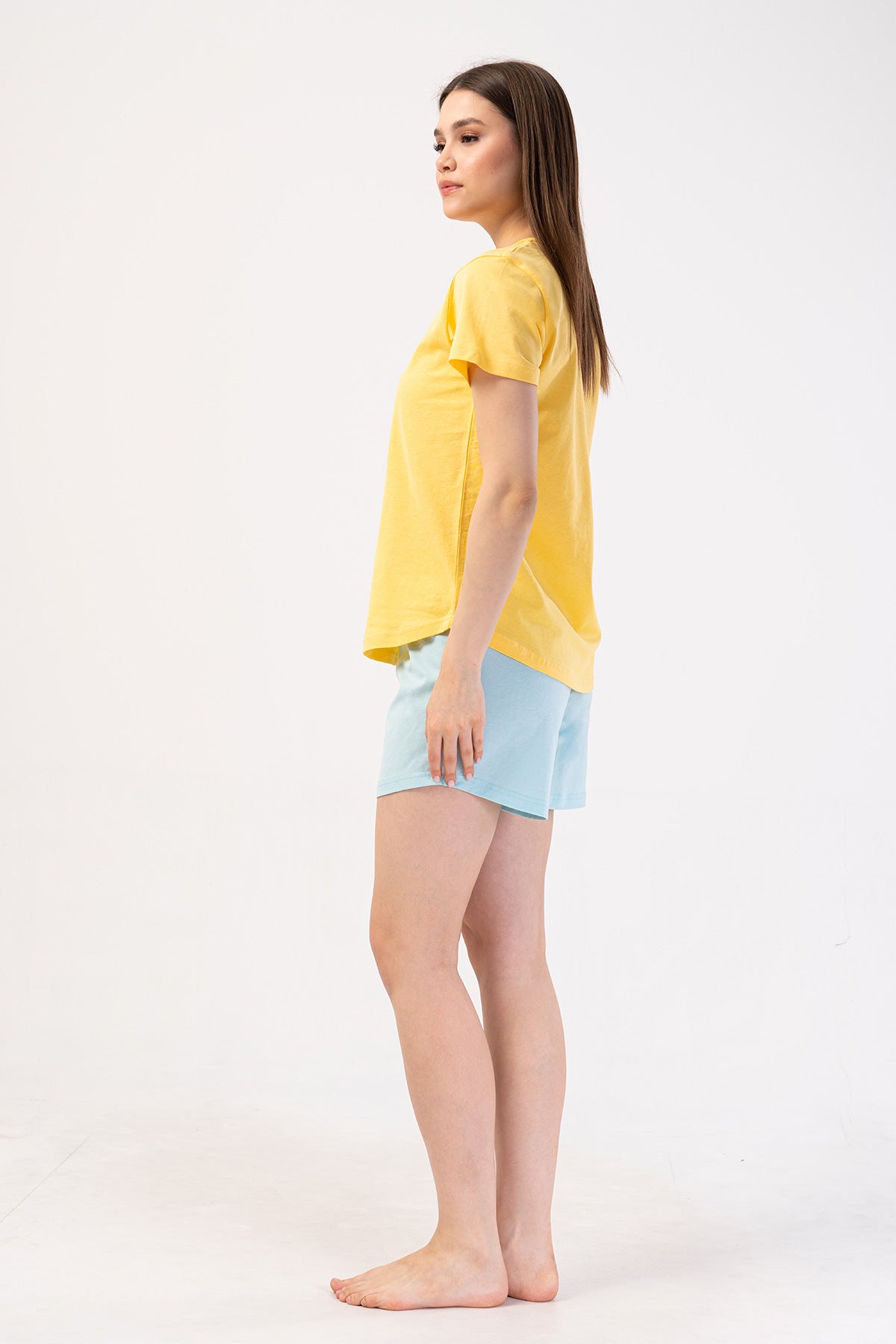 KADIN P.SUPREM O YAKA KISA KOL ETEGI OVAL SORT TAKIM