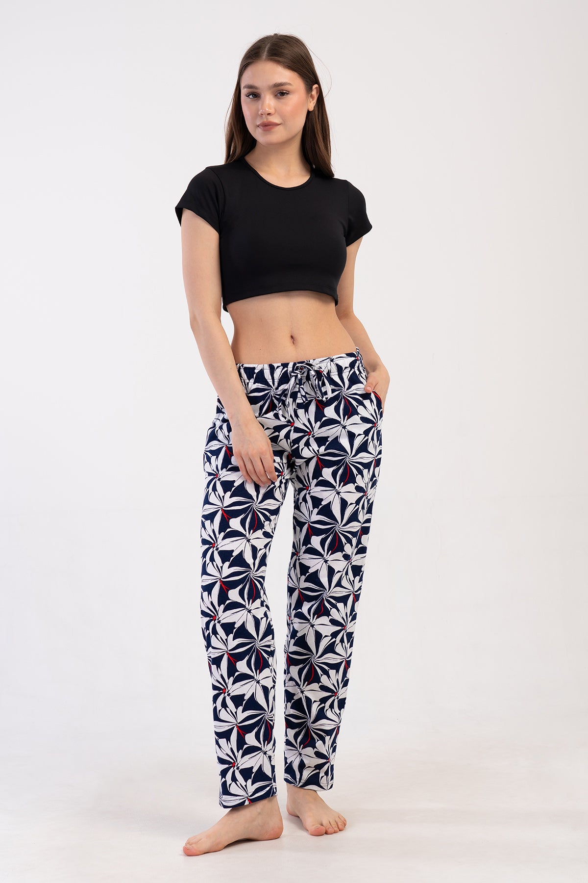 KADIN P.SUPREM CEPLI TEK ALT PIJAMA