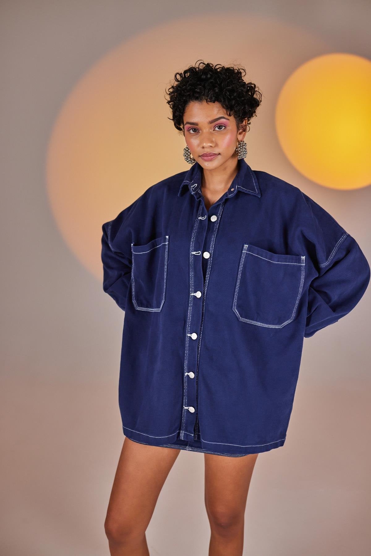 Sofie Gömlek Lacivert