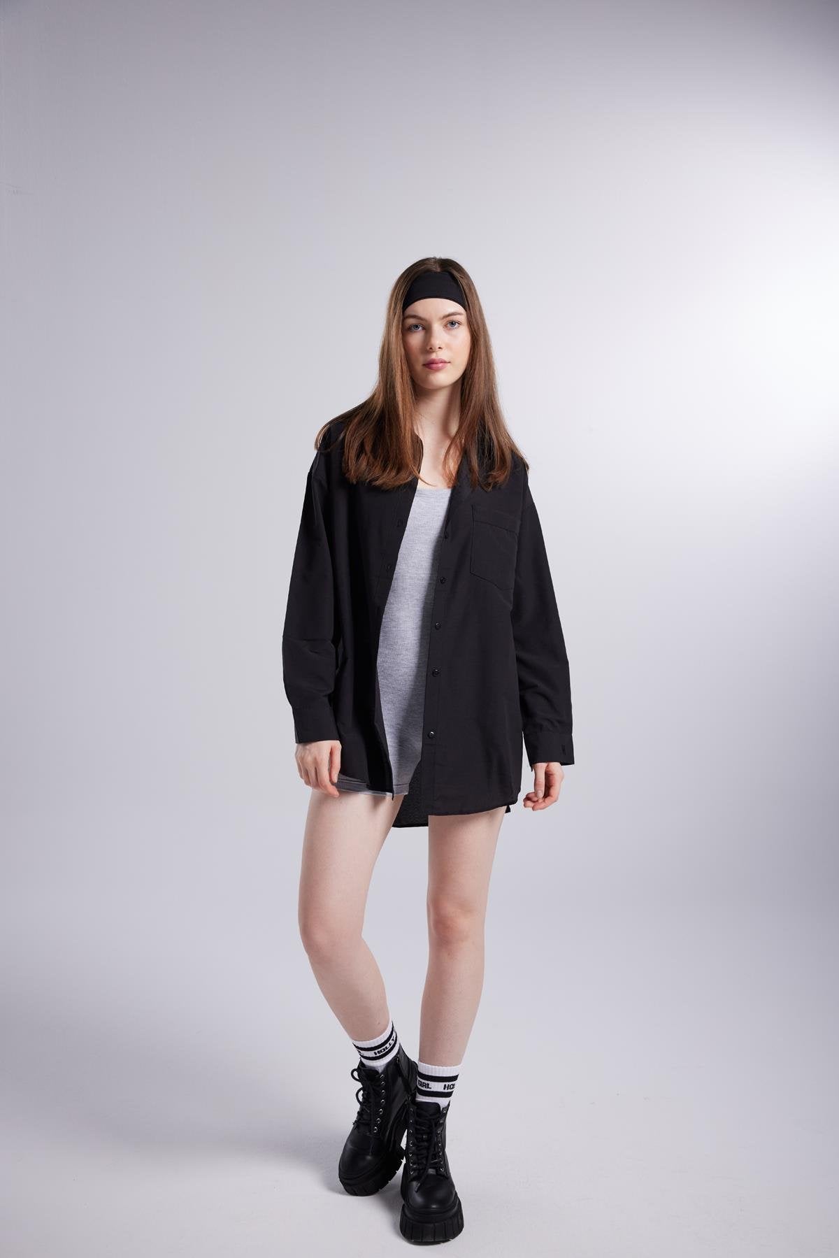 Lovesize Gömlek Siyah Siyah L