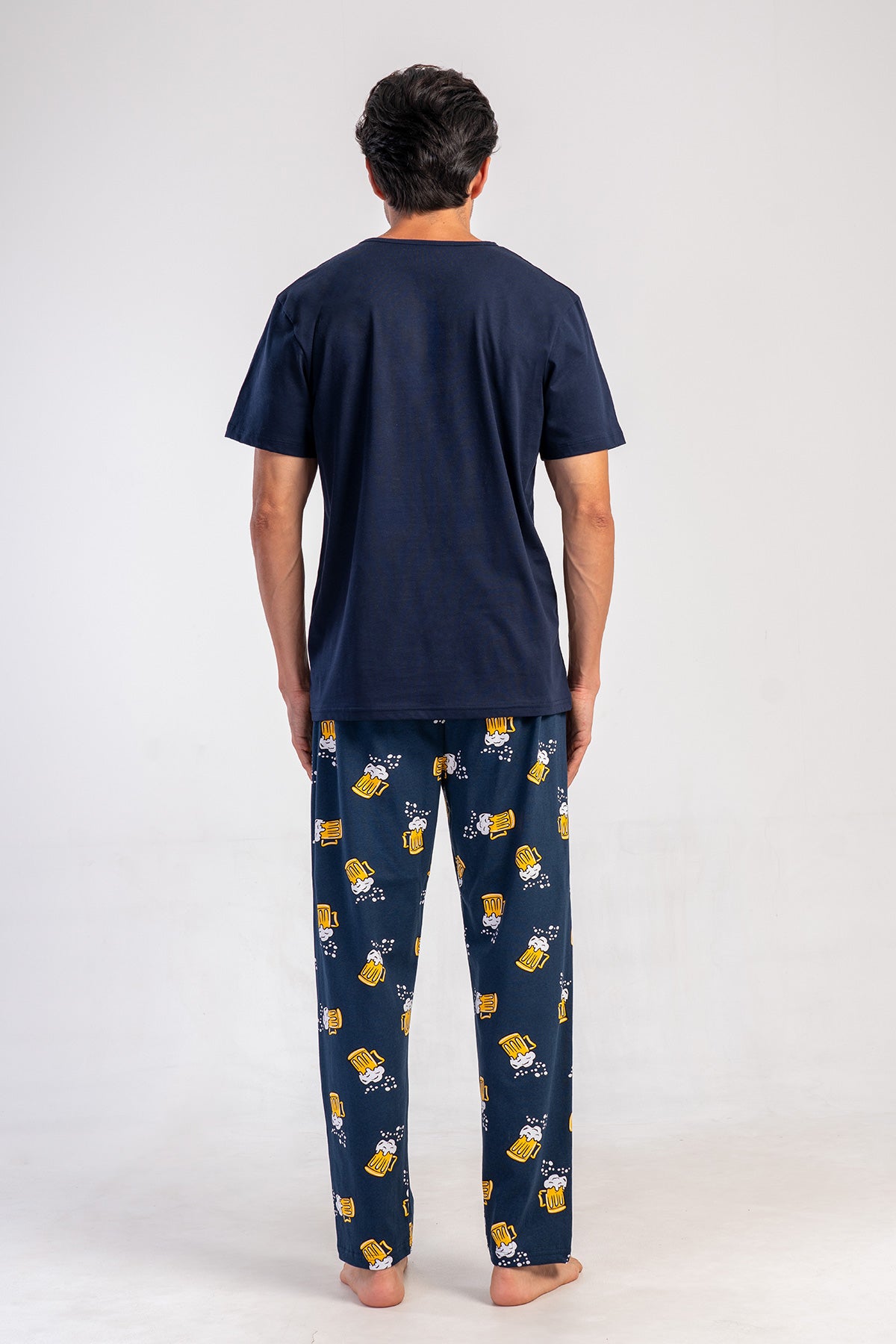 CEPLI ERKEK P.SUPREM O YAKA KISA KOL PIJAMA TAKIM