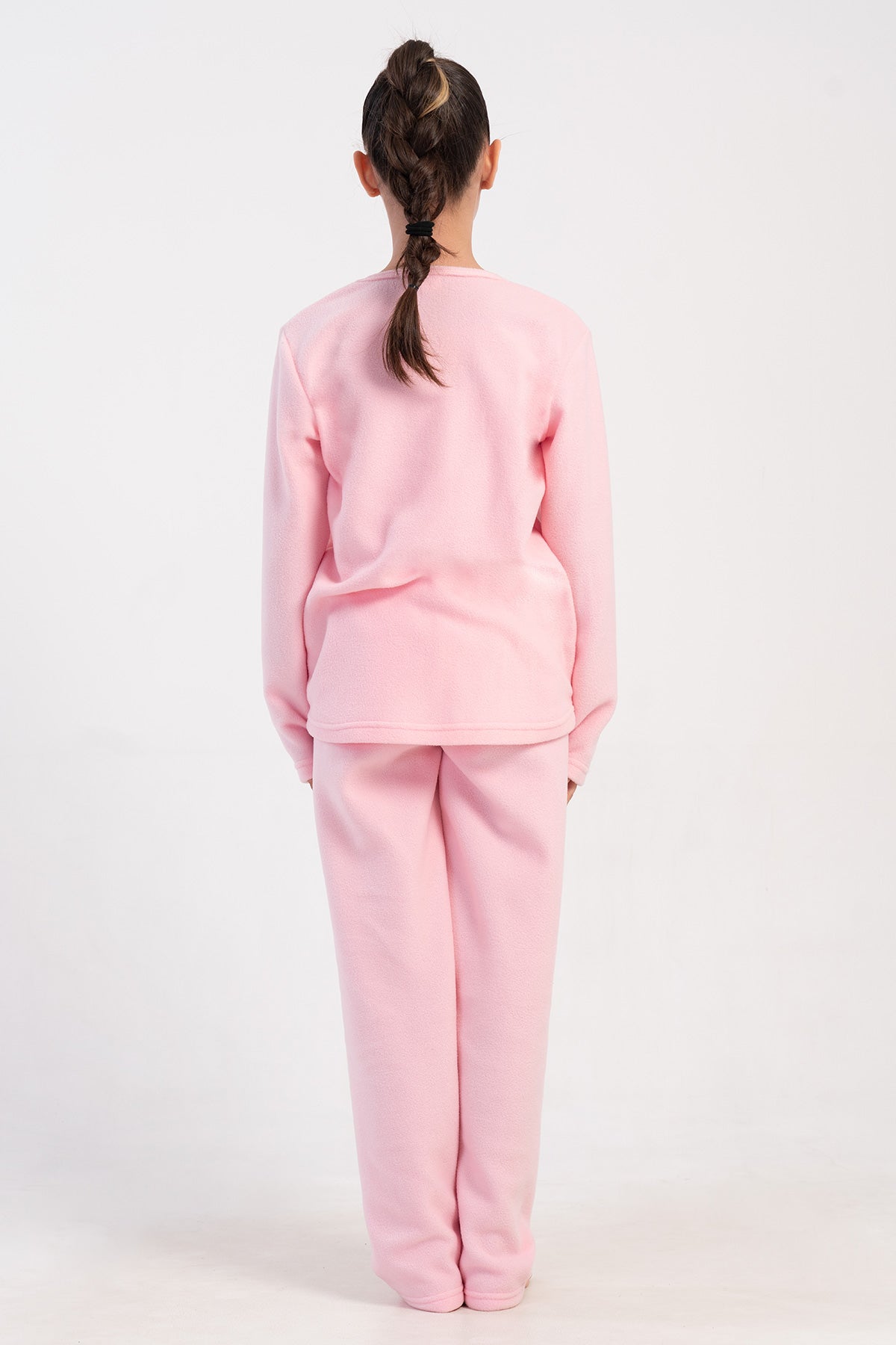 Kids' Girl Fleece Pink Pyjama Set