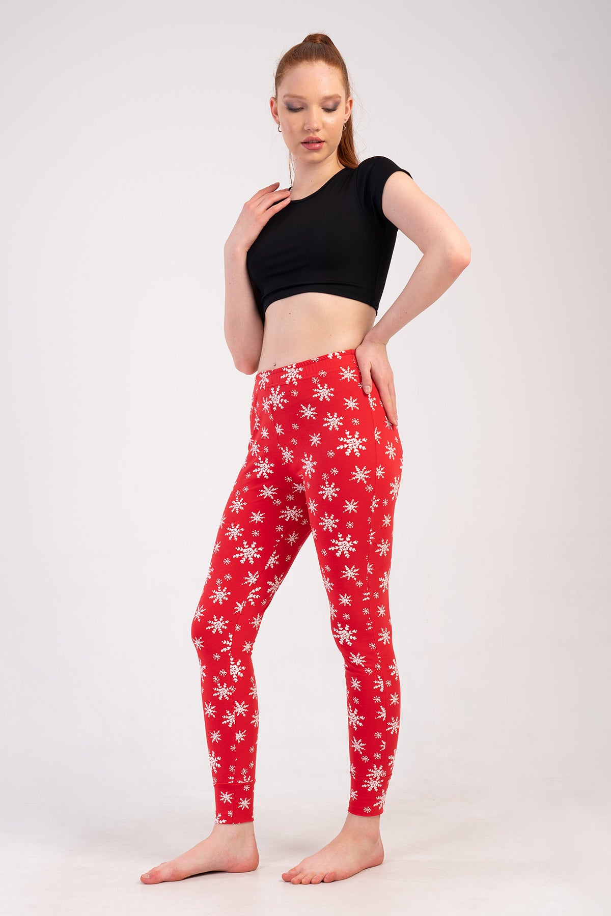 KADIN LYC SUPREM MANSETLI TEK ALT TAYT PIJAMA
